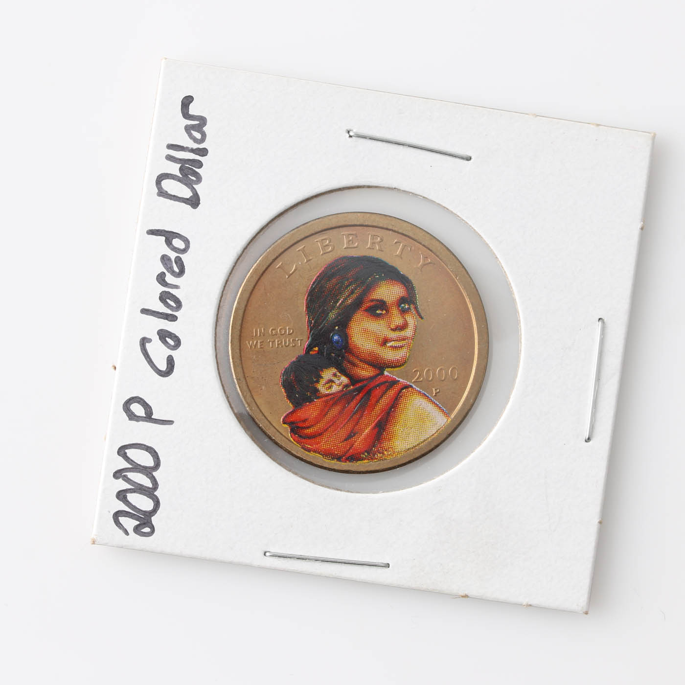 Colorized 2000 P Sacagawea Dollar