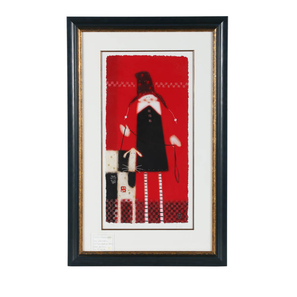 Govinder Nazran Limited Edition Giclée on Paper "A New Lead for Patch"