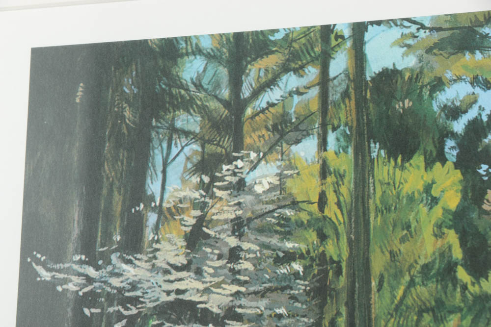 Noble Powell III Limited Edition Offset Lithograph on Paper "The 13th Hole at Augusta"