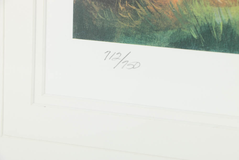 Noble Powell III Limited Edition Offset Lithograph on Paper "The 13th Hole at Augusta"