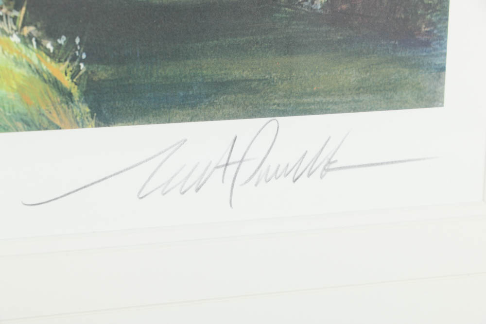 Noble Powell III Limited Edition Offset Lithograph on Paper "The 13th Hole at Augusta"