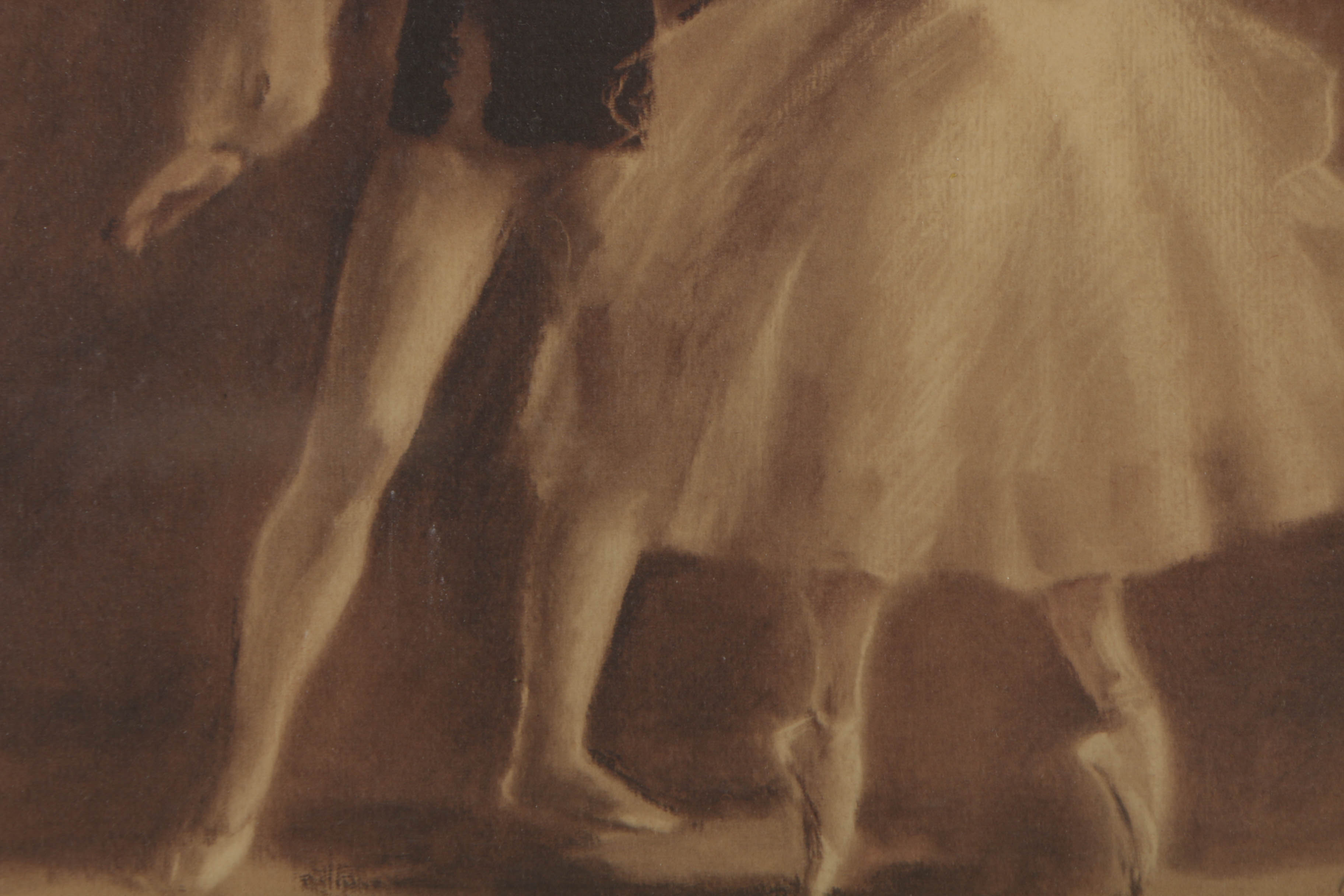 Pair of Offset Lithographs After Drawings of Ballet Dancers