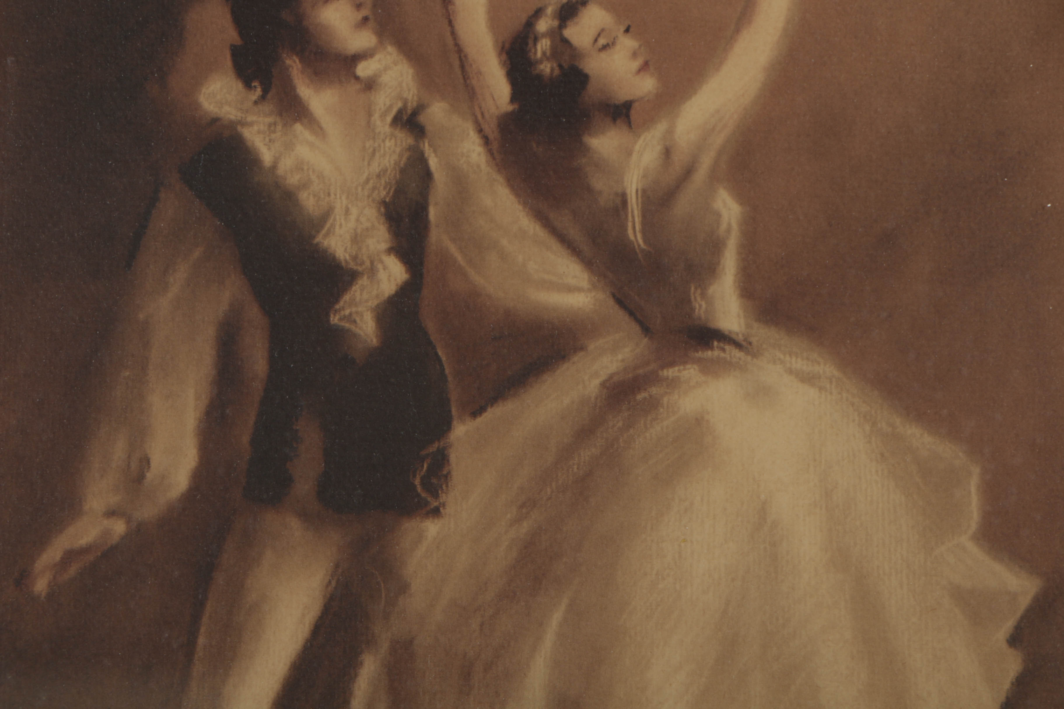 Pair of Offset Lithographs After Drawings of Ballet Dancers