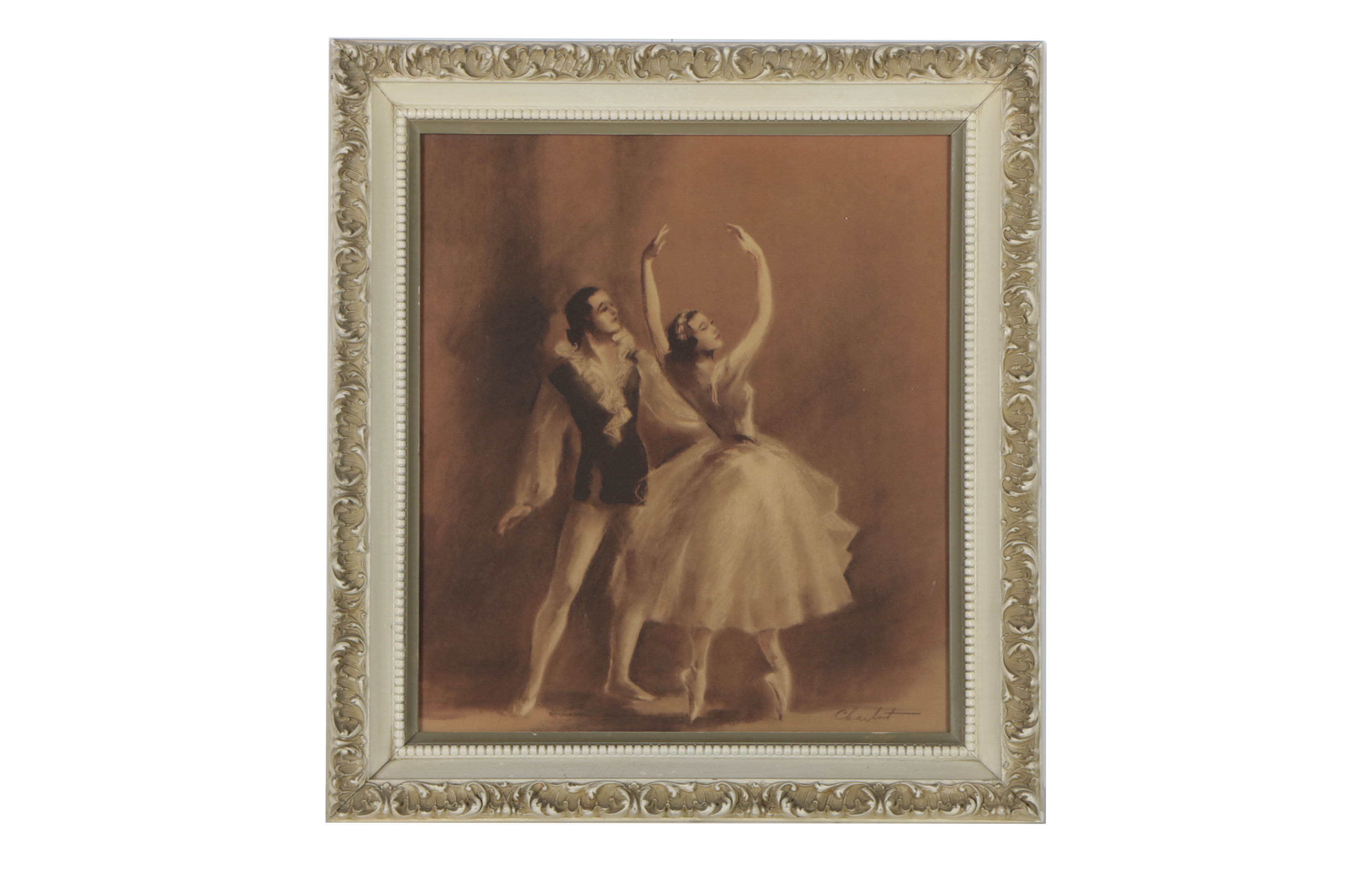 Pair of Offset Lithographs After Drawings of Ballet Dancers