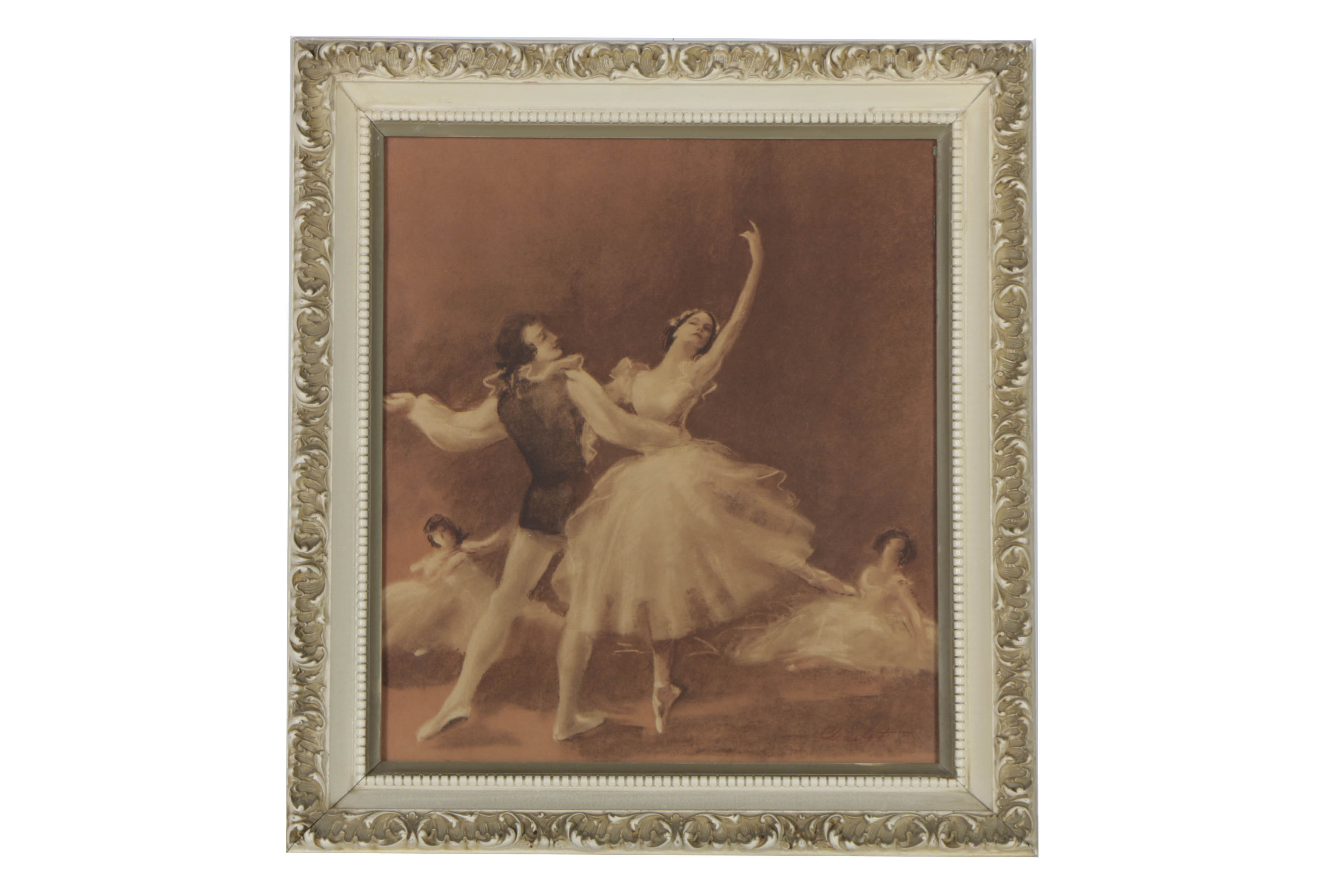 Pair of Offset Lithographs After Drawings of Ballet Dancers