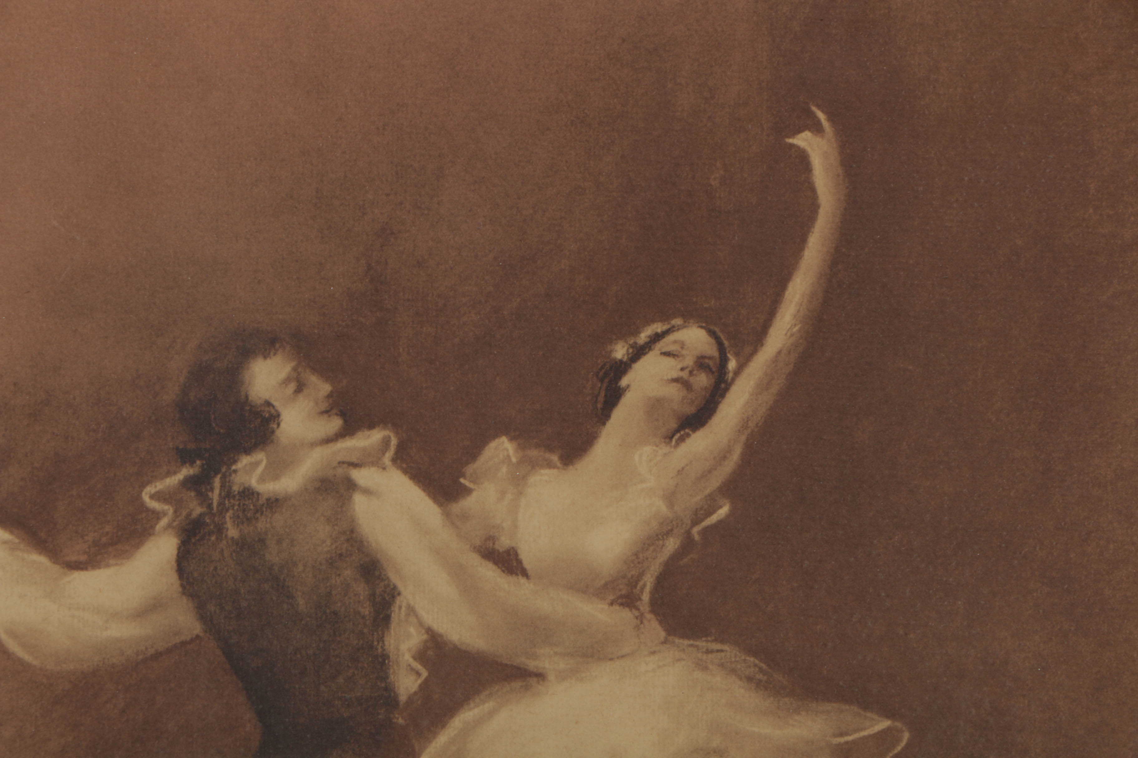 Pair of Offset Lithographs After Drawings of Ballet Dancers