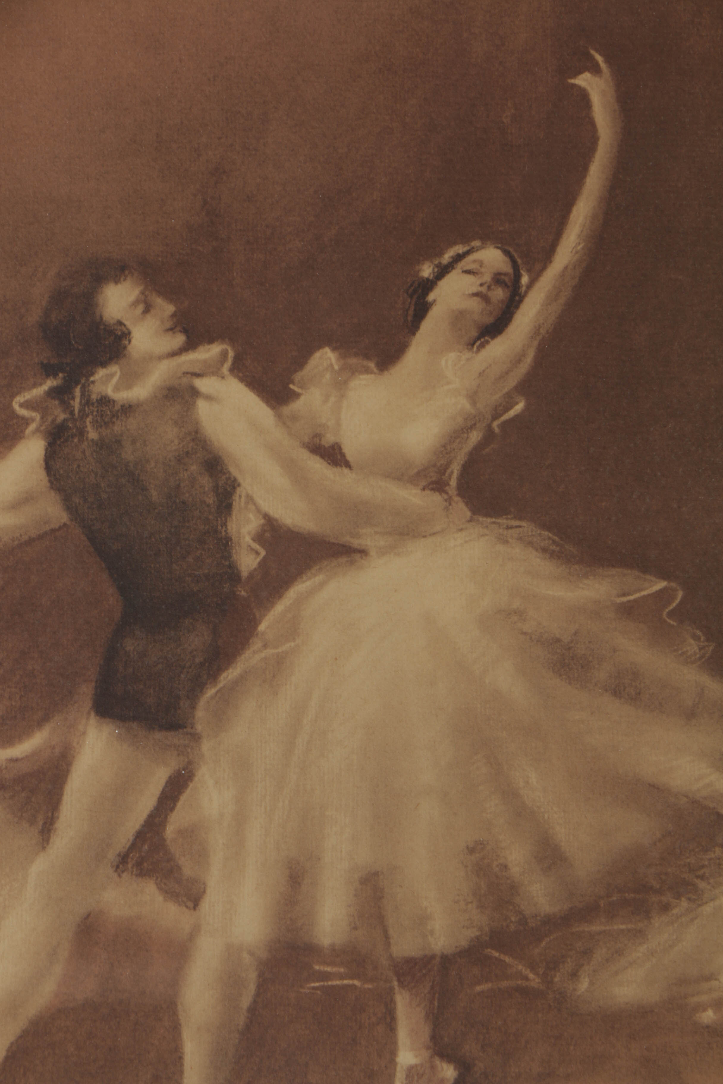 Pair of Offset Lithographs After Drawings of Ballet Dancers