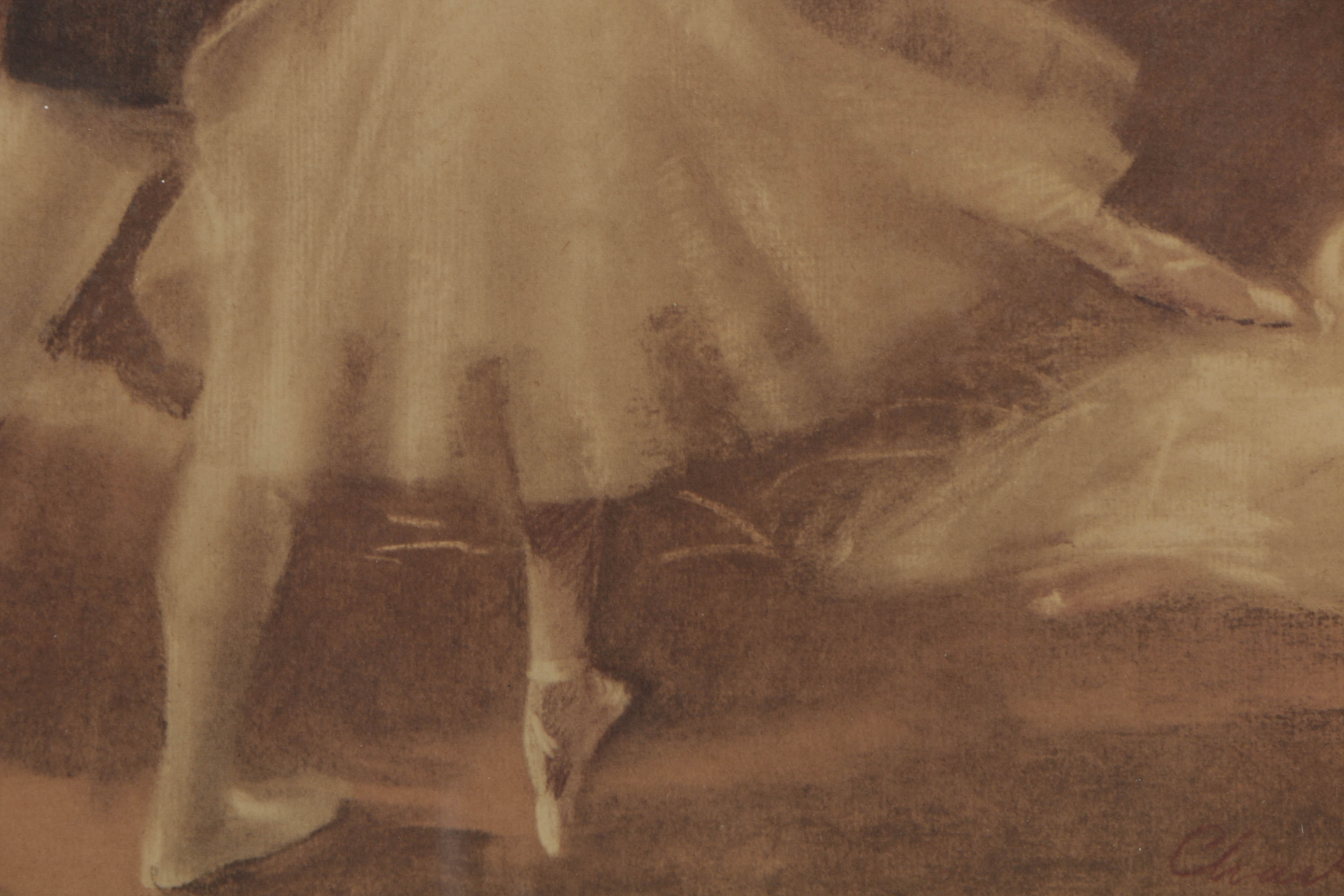 Pair of Offset Lithographs After Drawings of Ballet Dancers