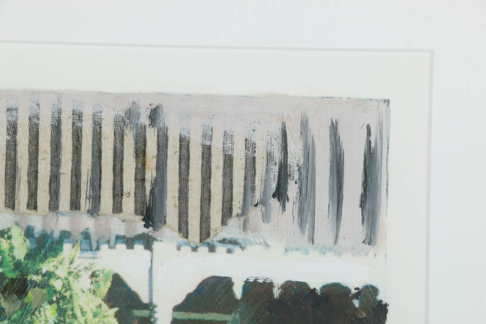 Limited Edition Embellished Lithograph on Paper "The Terrace"