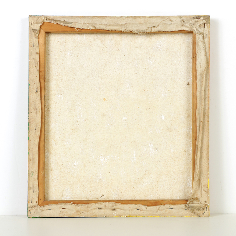 Mixed Media on Canvas of a Face