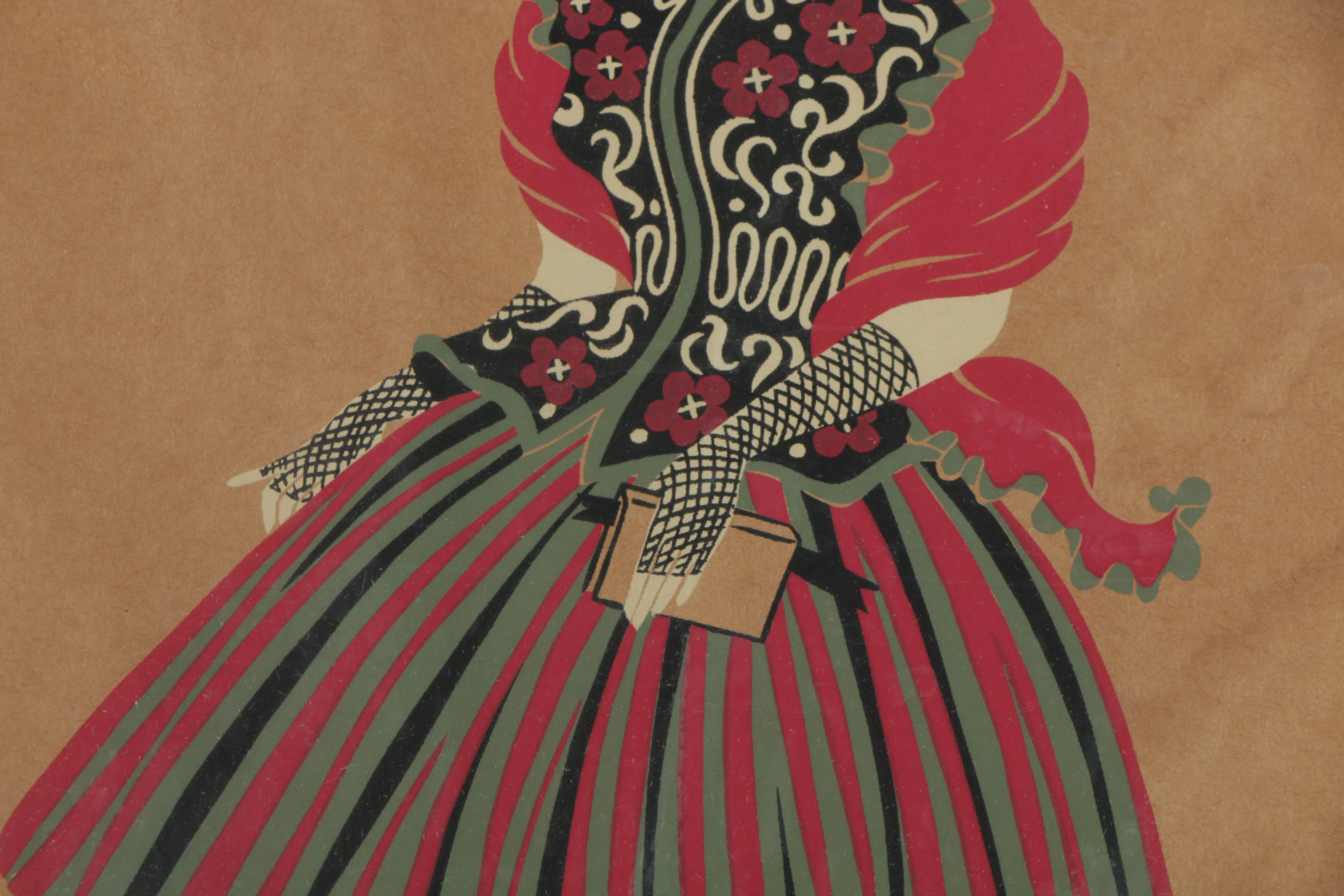 Serigraph on Paper of Fashion Illustration