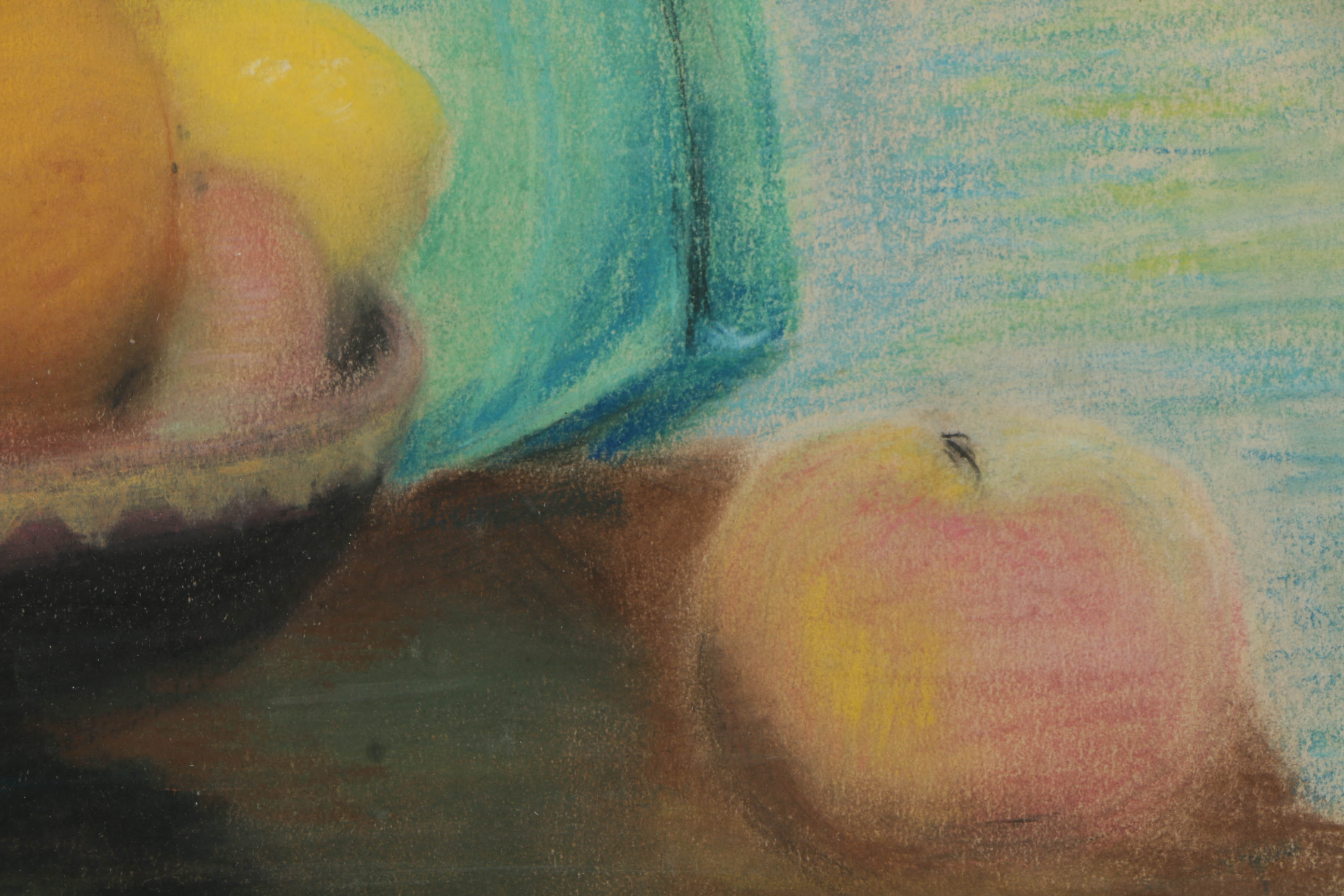 Pastel Drawing on Paper of Still Life