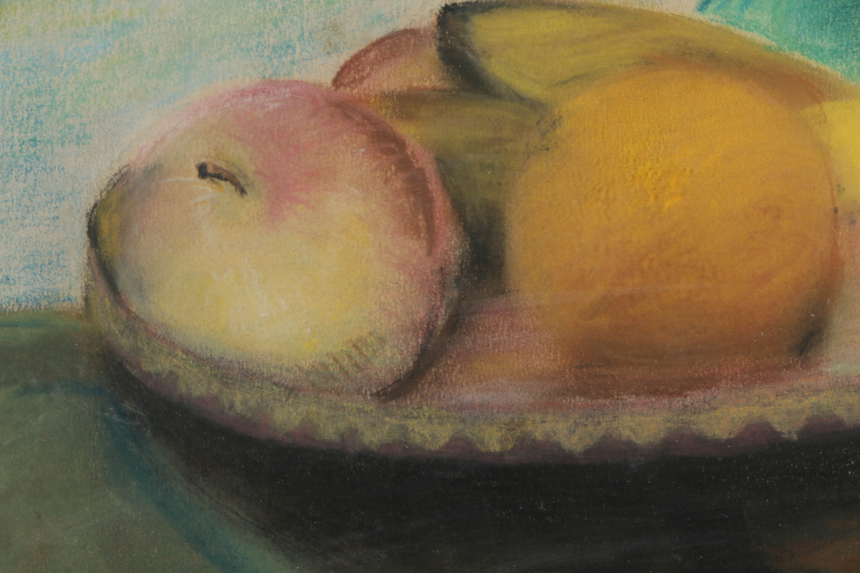 Pastel Drawing on Paper of Still Life
