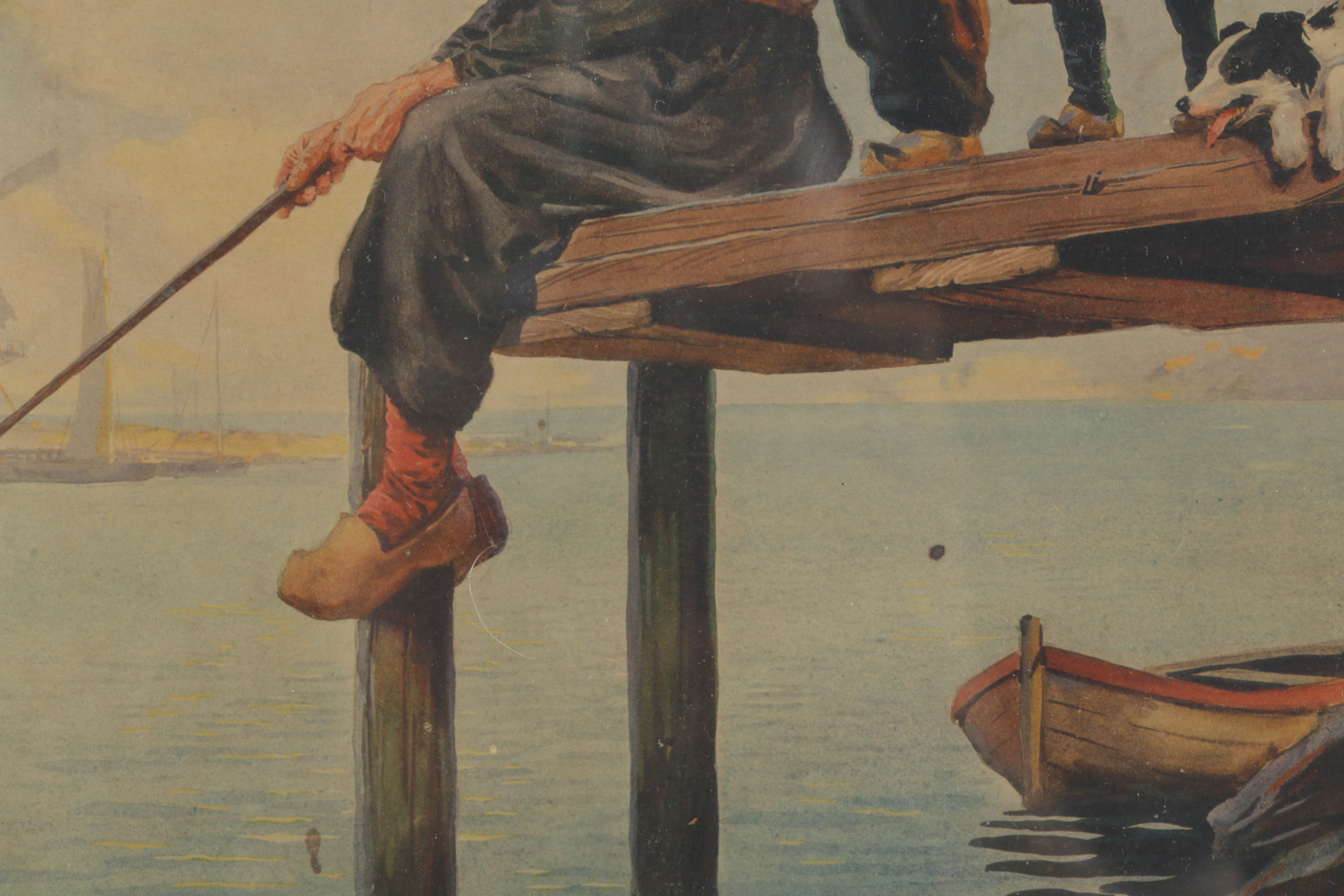 Pair of A. Karoly and L. Szanto Lithograph on Paper Genre Scenes