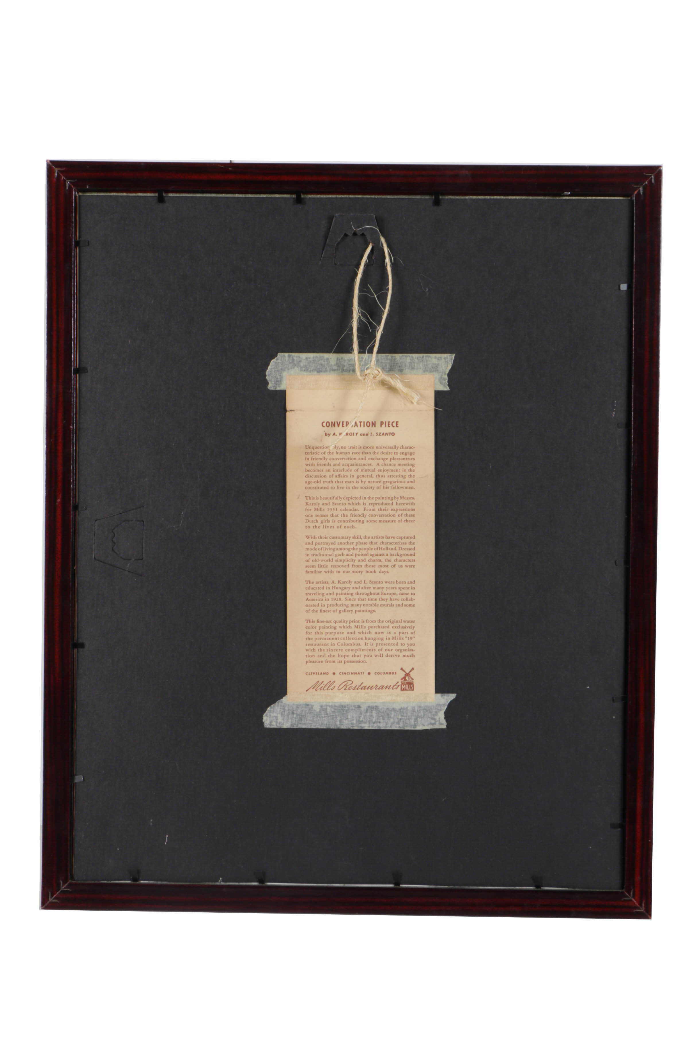 Pair of A. Karoly and L. Szanto Lithograph on Paper Genre Scenes