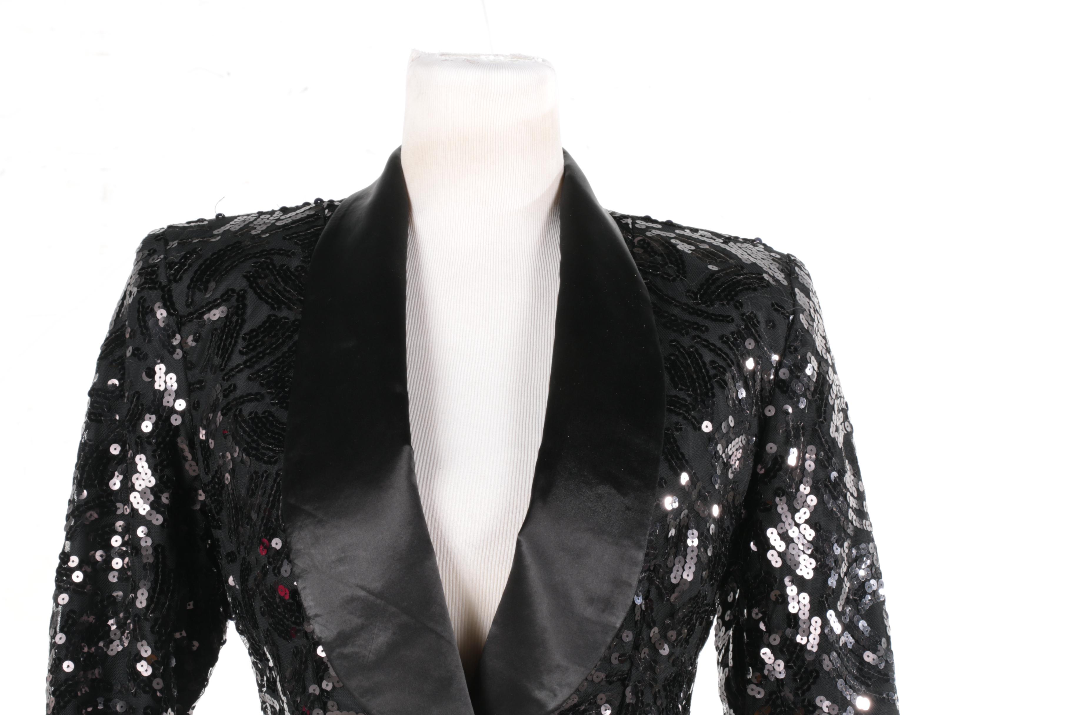 Women's Black Evening Wear Featuring Leonard Cezair Couture