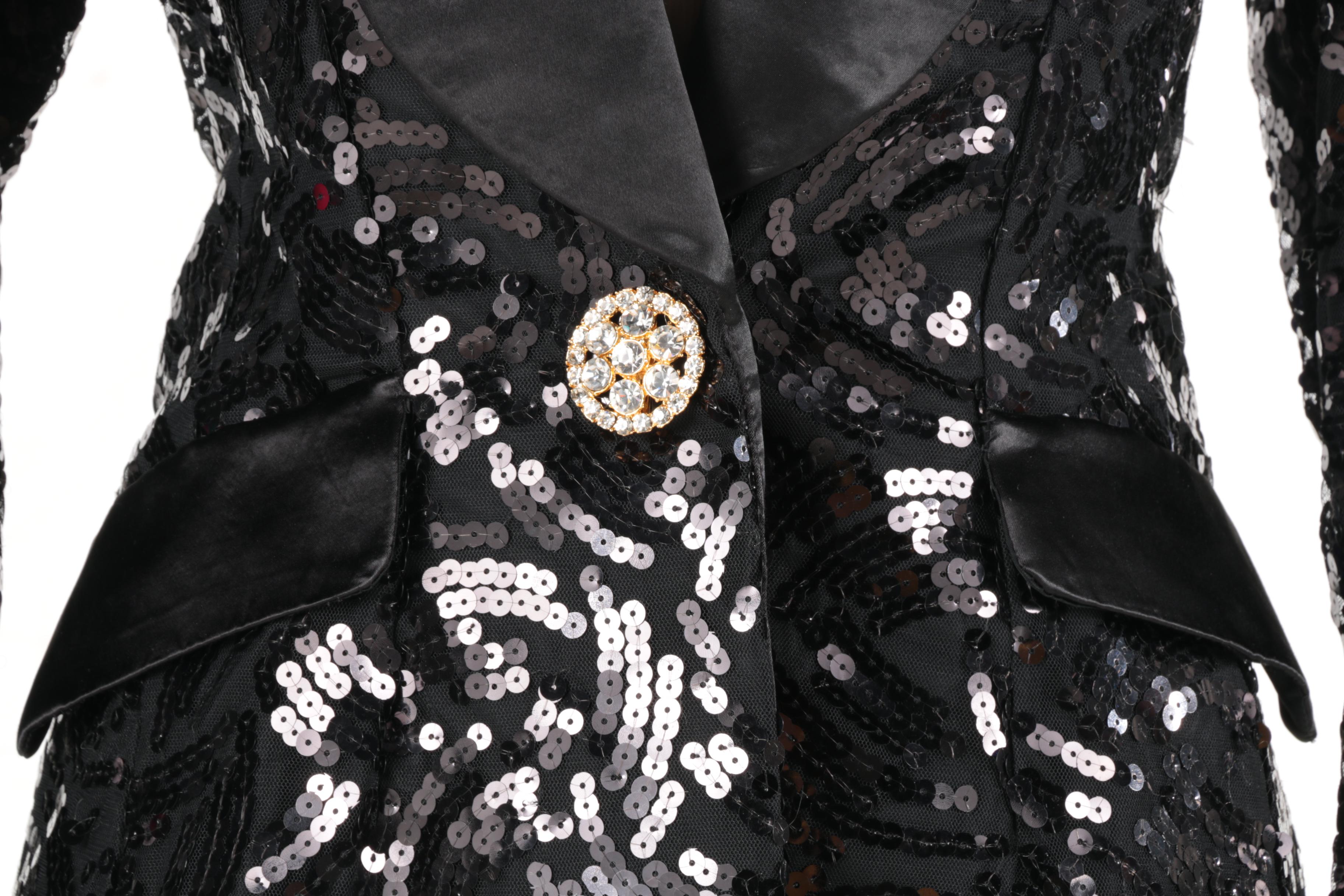 Women's Black Evening Wear Featuring Leonard Cezair Couture