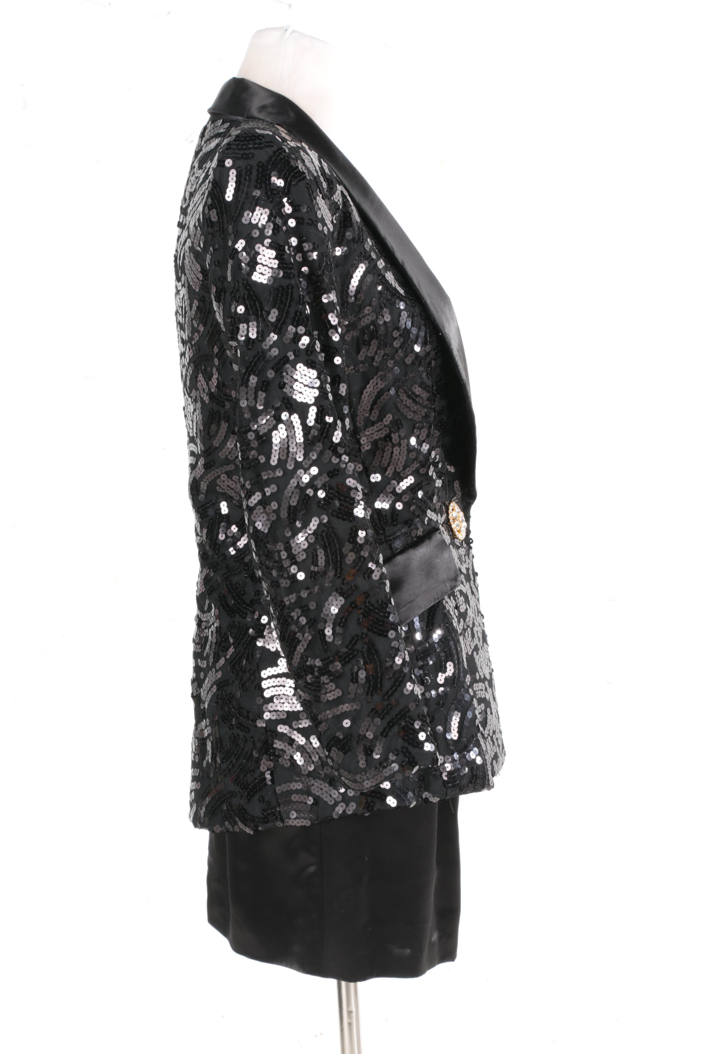 Women's Black Evening Wear Featuring Leonard Cezair Couture