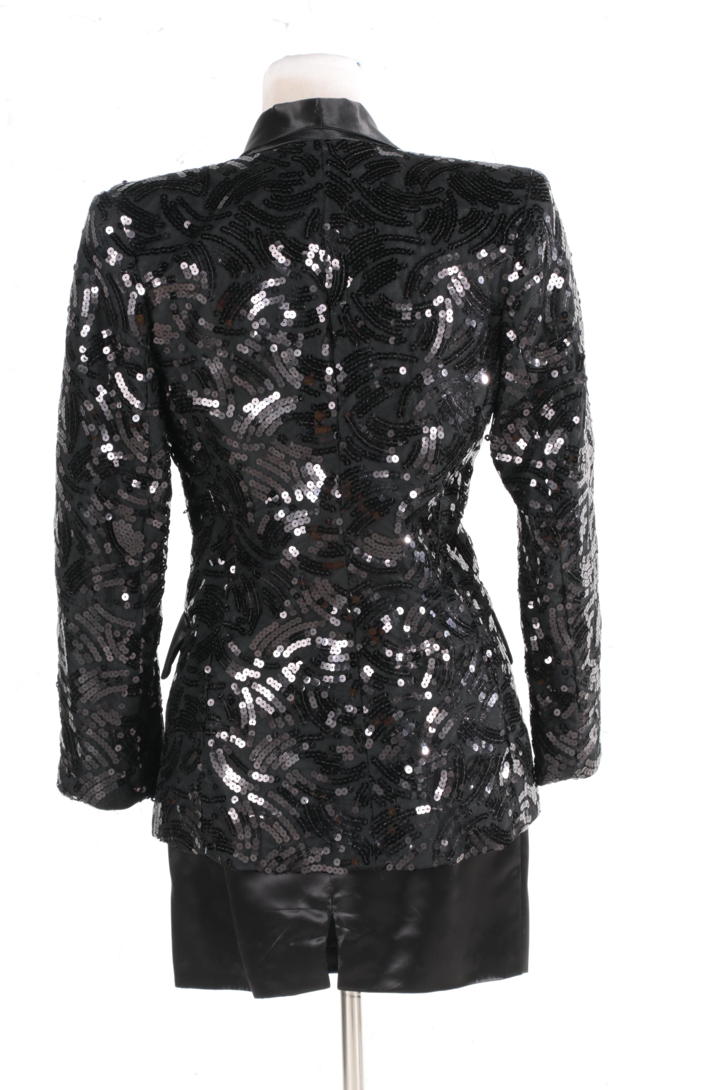 Women's Black Evening Wear Featuring Leonard Cezair Couture
