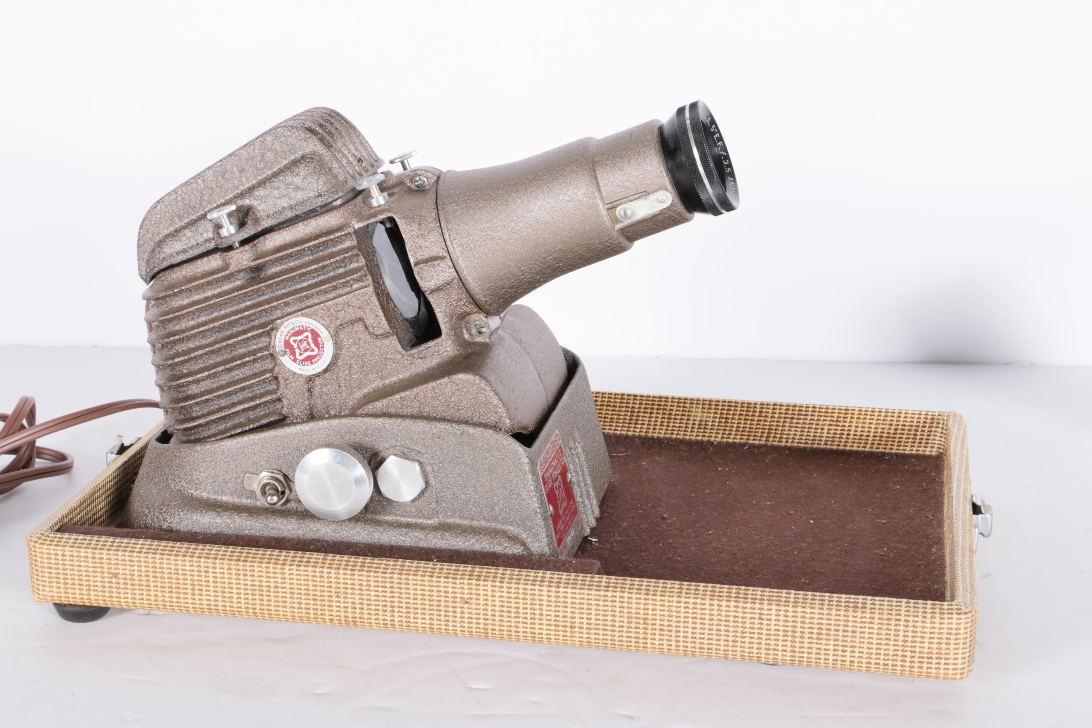 Golde Manumatic Film Slide Projector