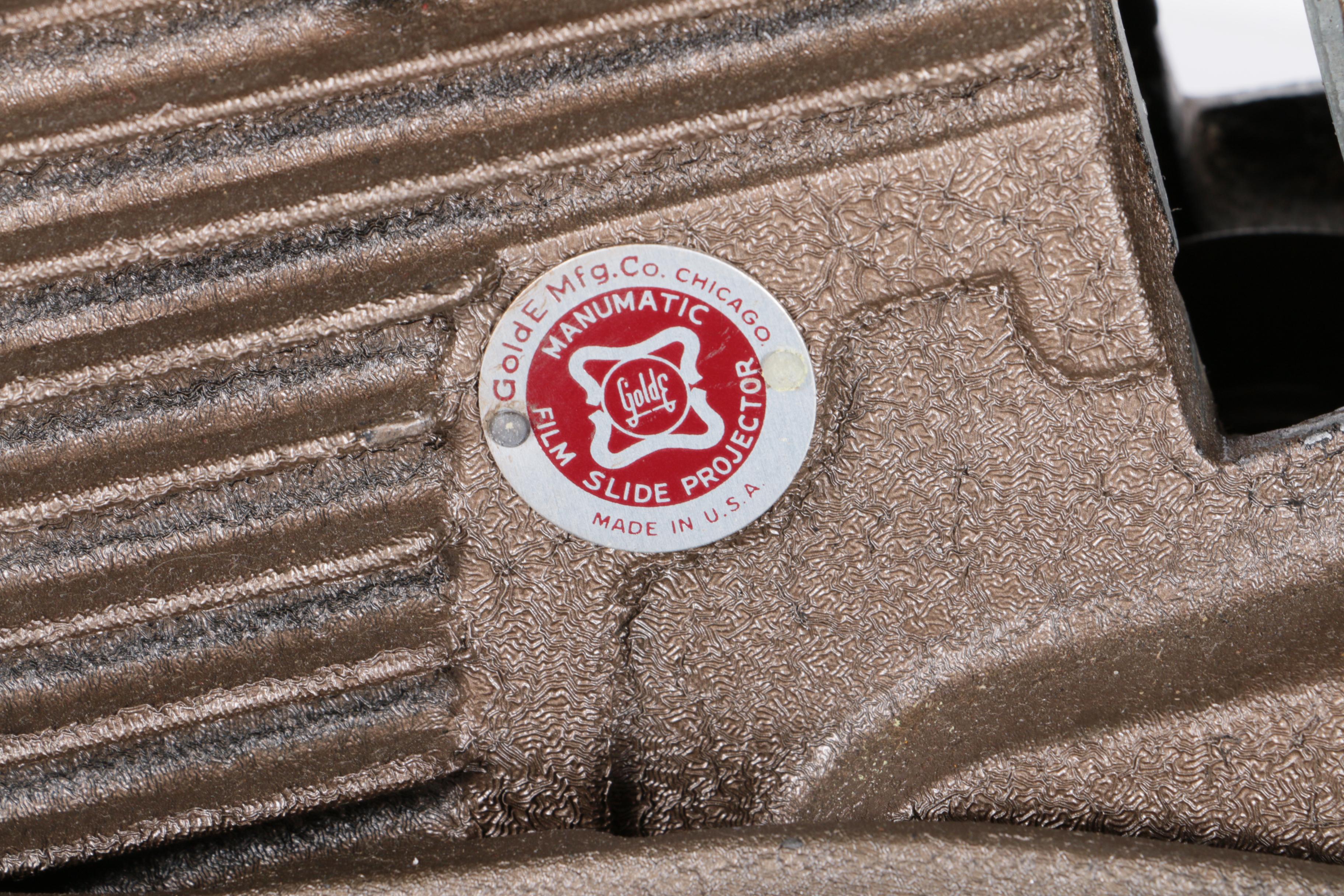 Golde Manumatic Film Slide Projector