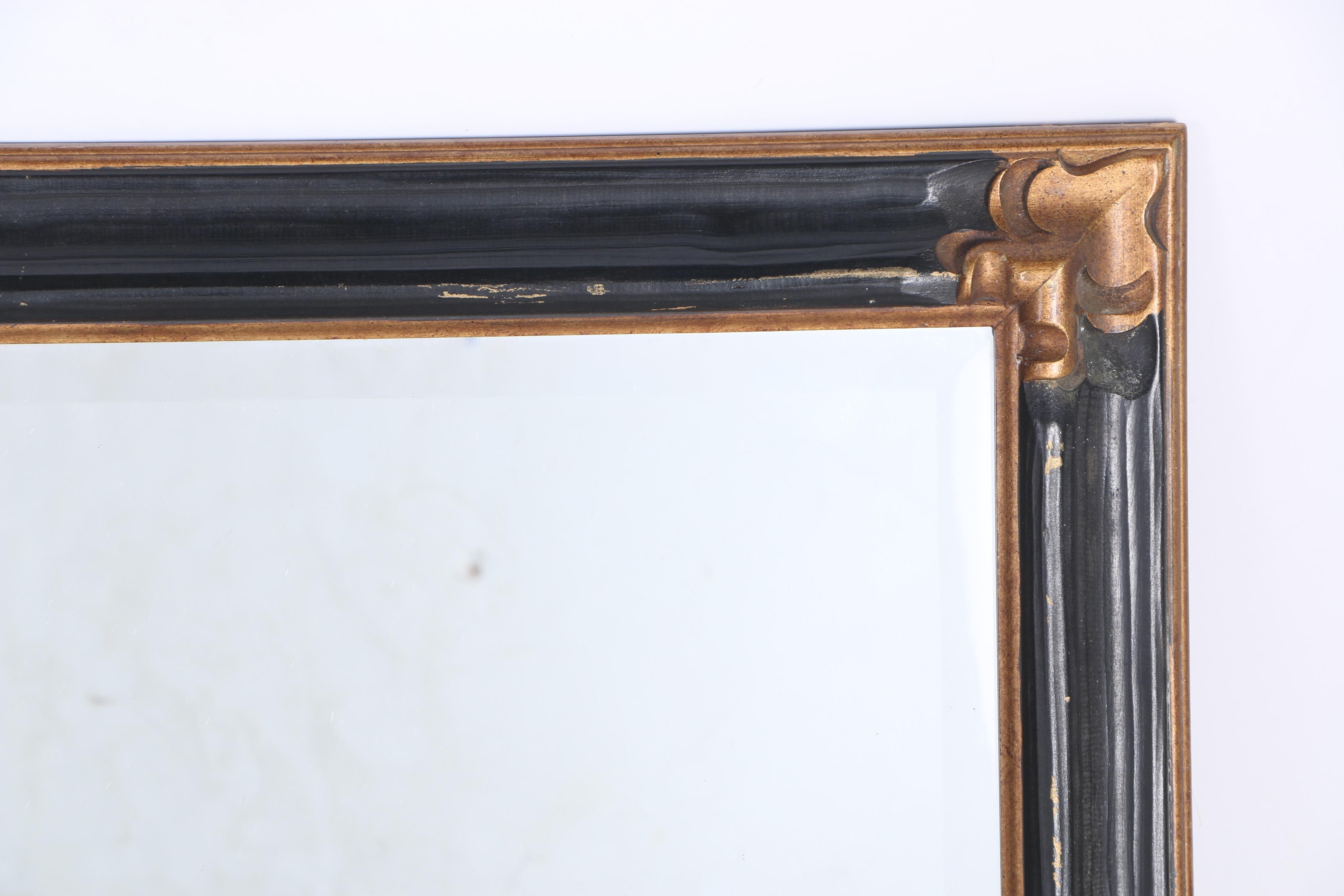 Black and Bronze Tone Wall Mirror