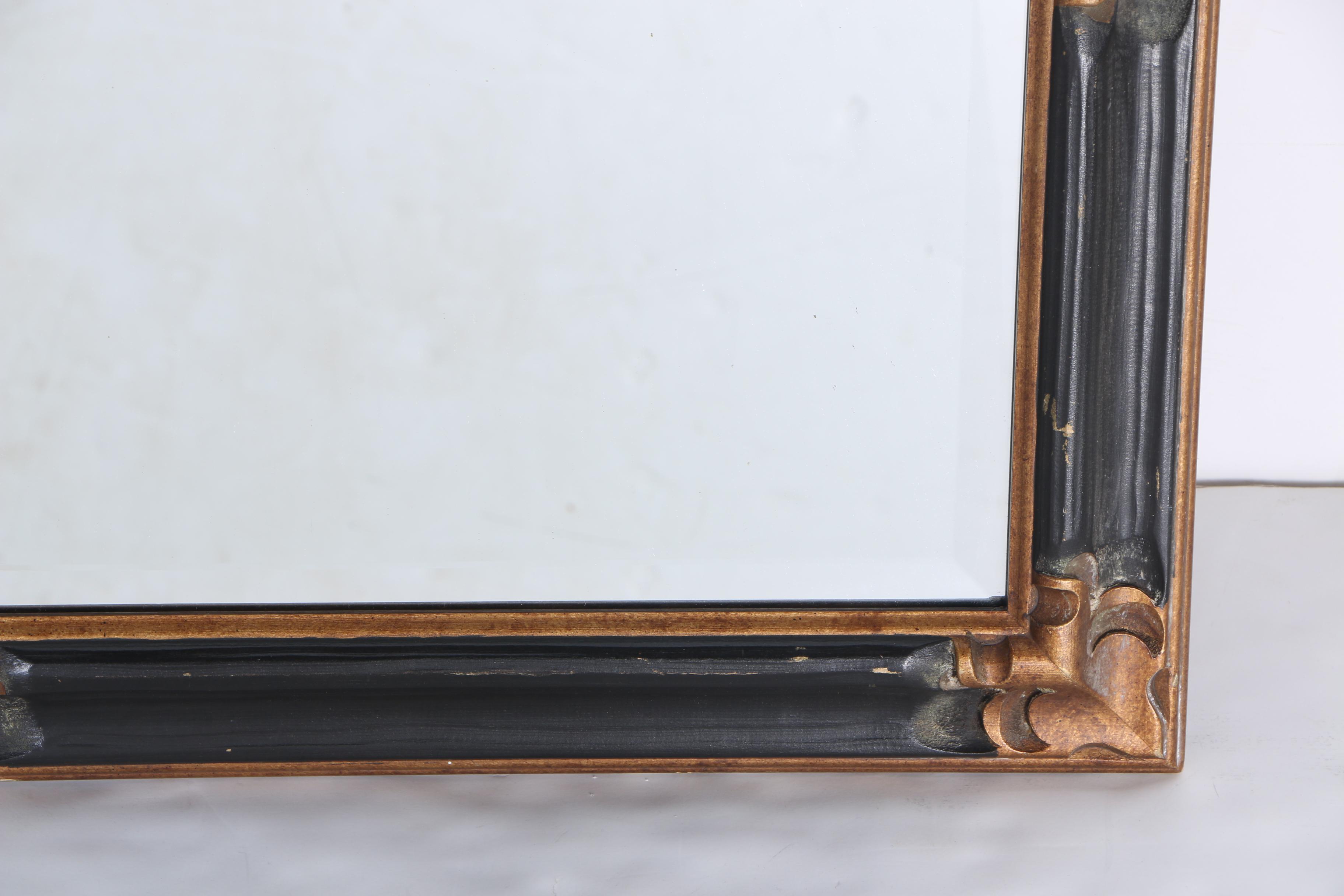 Black and Bronze Tone Wall Mirror