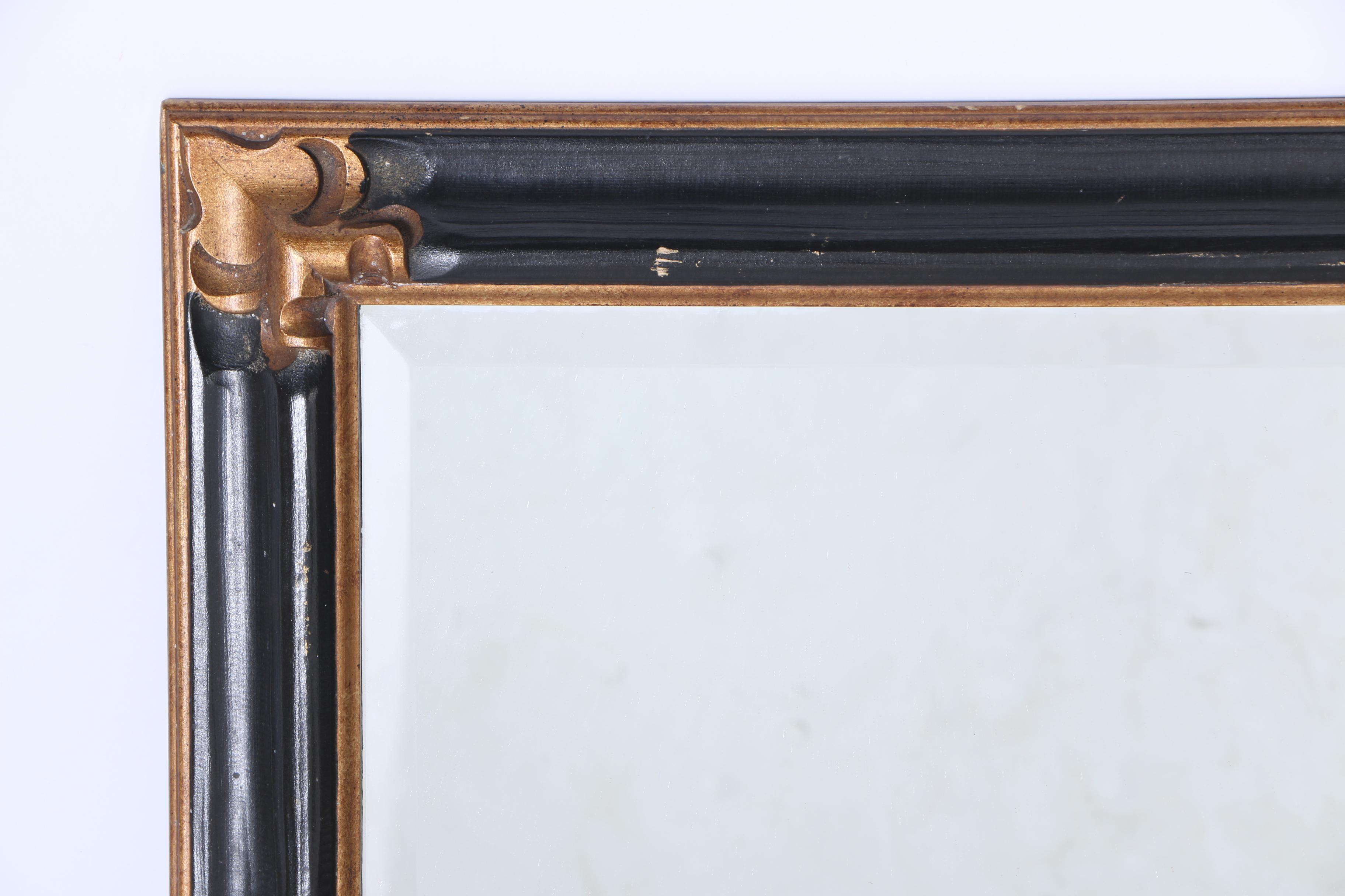 Black and Bronze Tone Wall Mirror