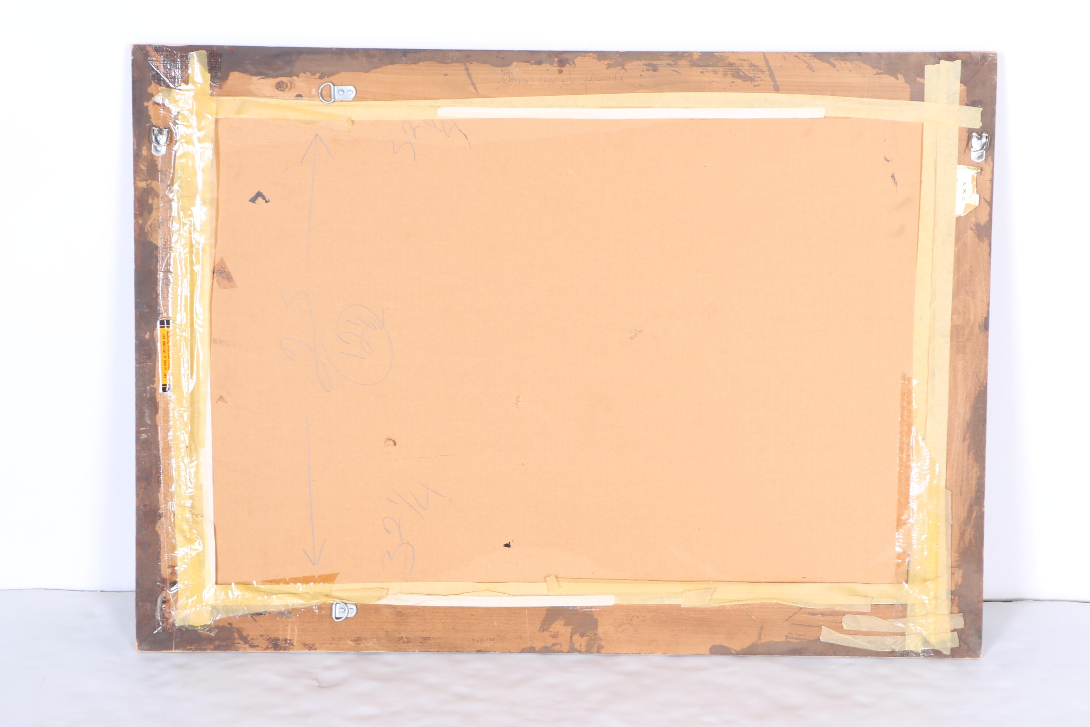 Black and Bronze Tone Wall Mirror