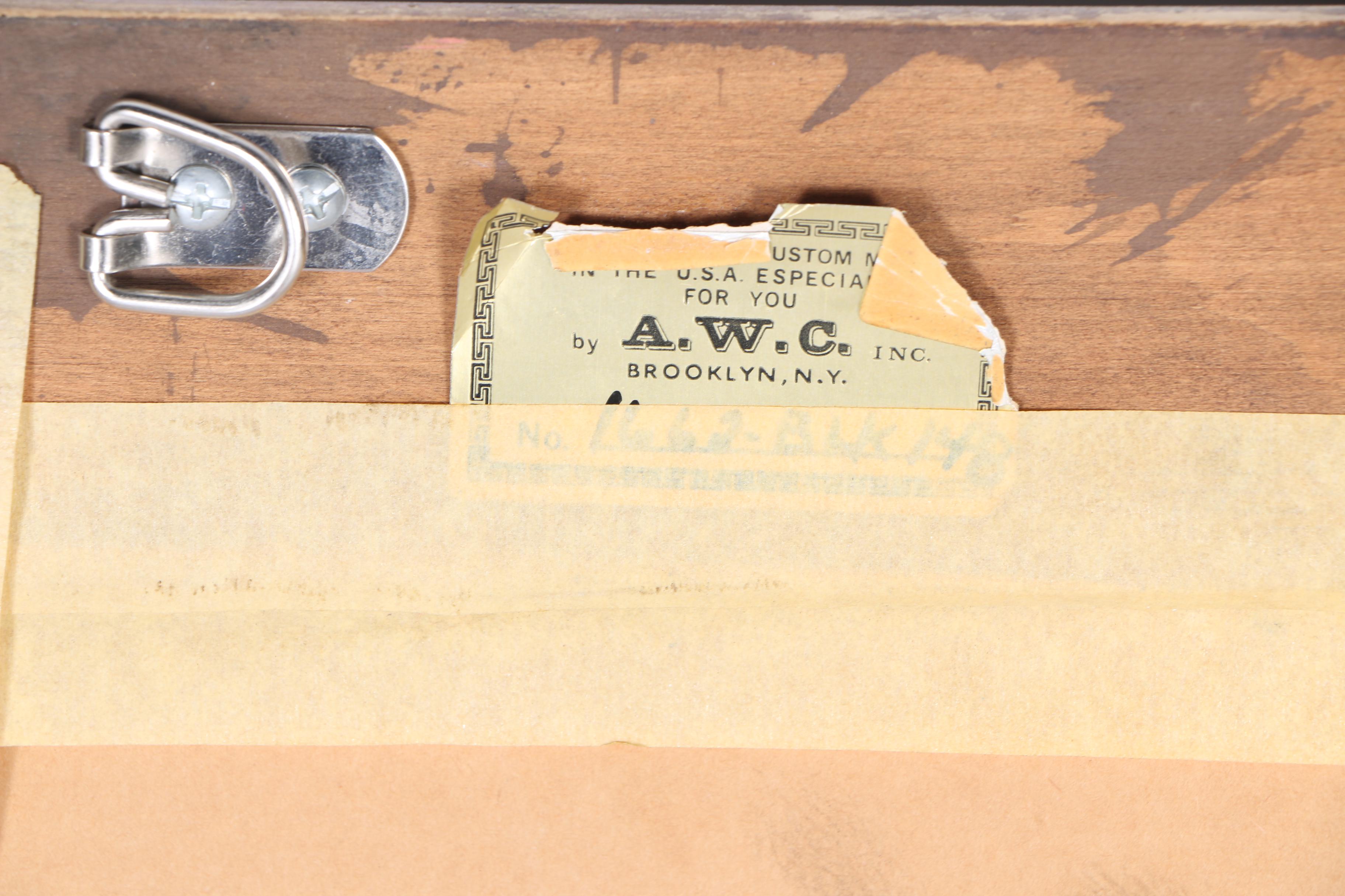 Black and Bronze Tone Wall Mirror