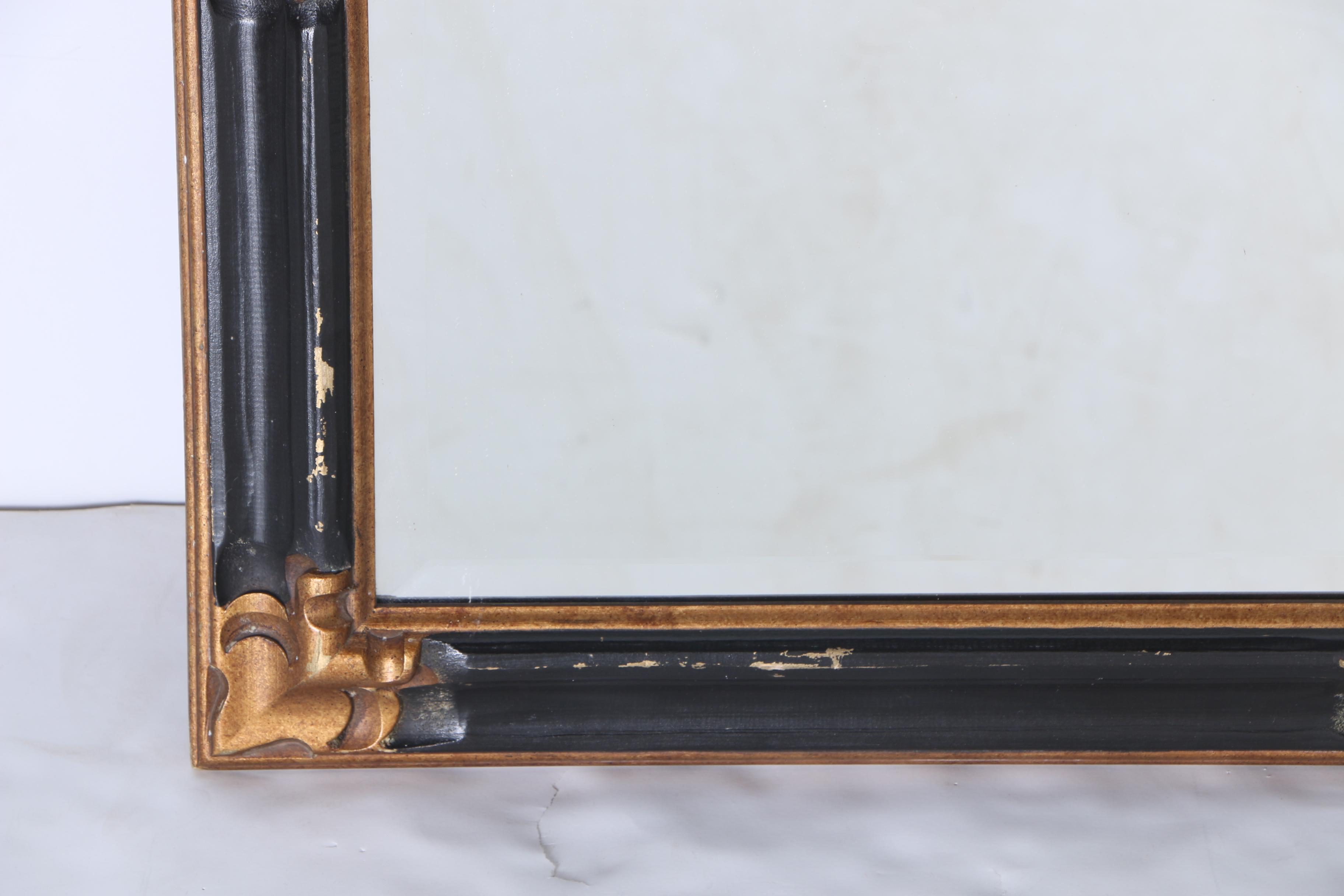 Black and Bronze Tone Wall Mirror