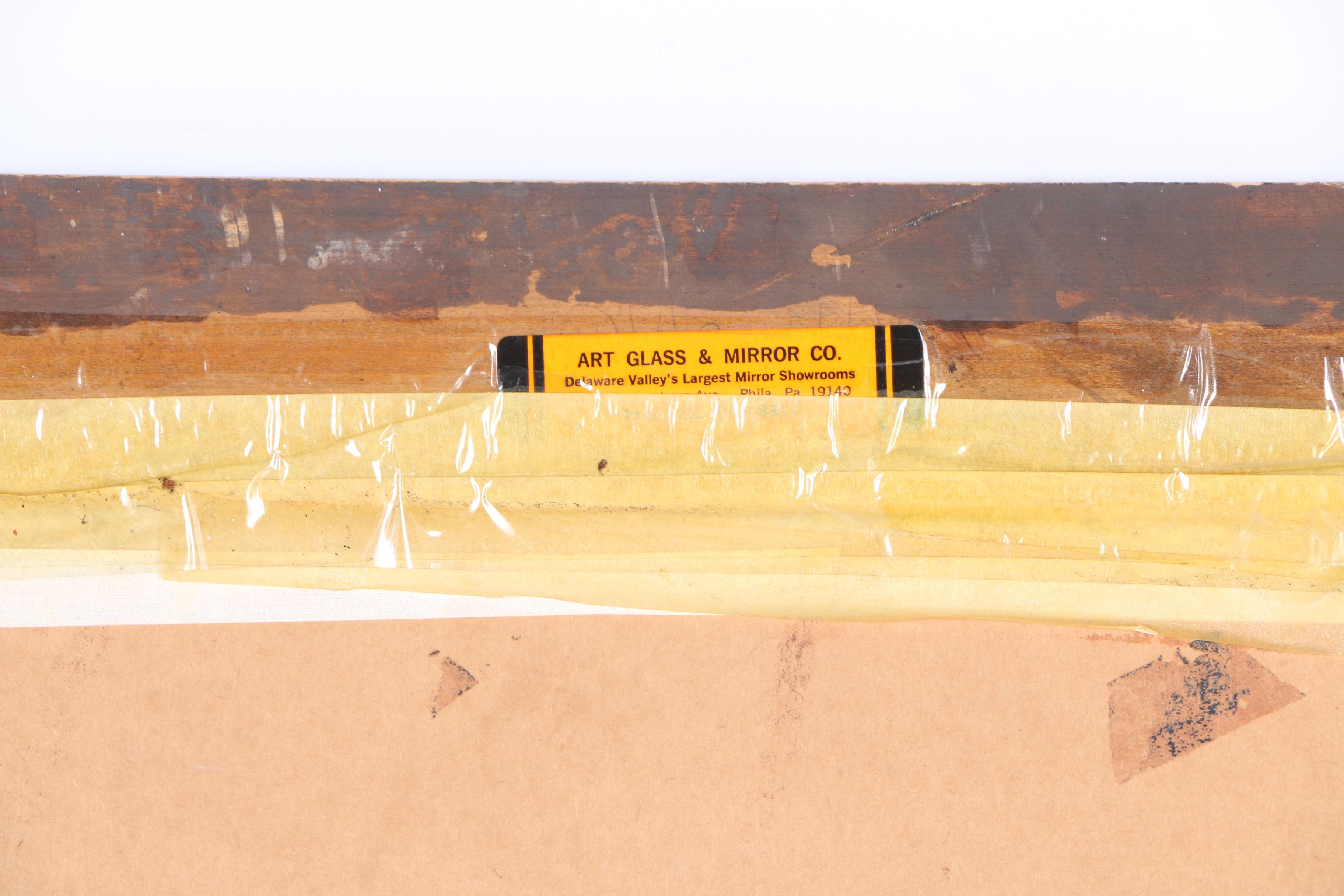 Black and Bronze Tone Wall Mirror