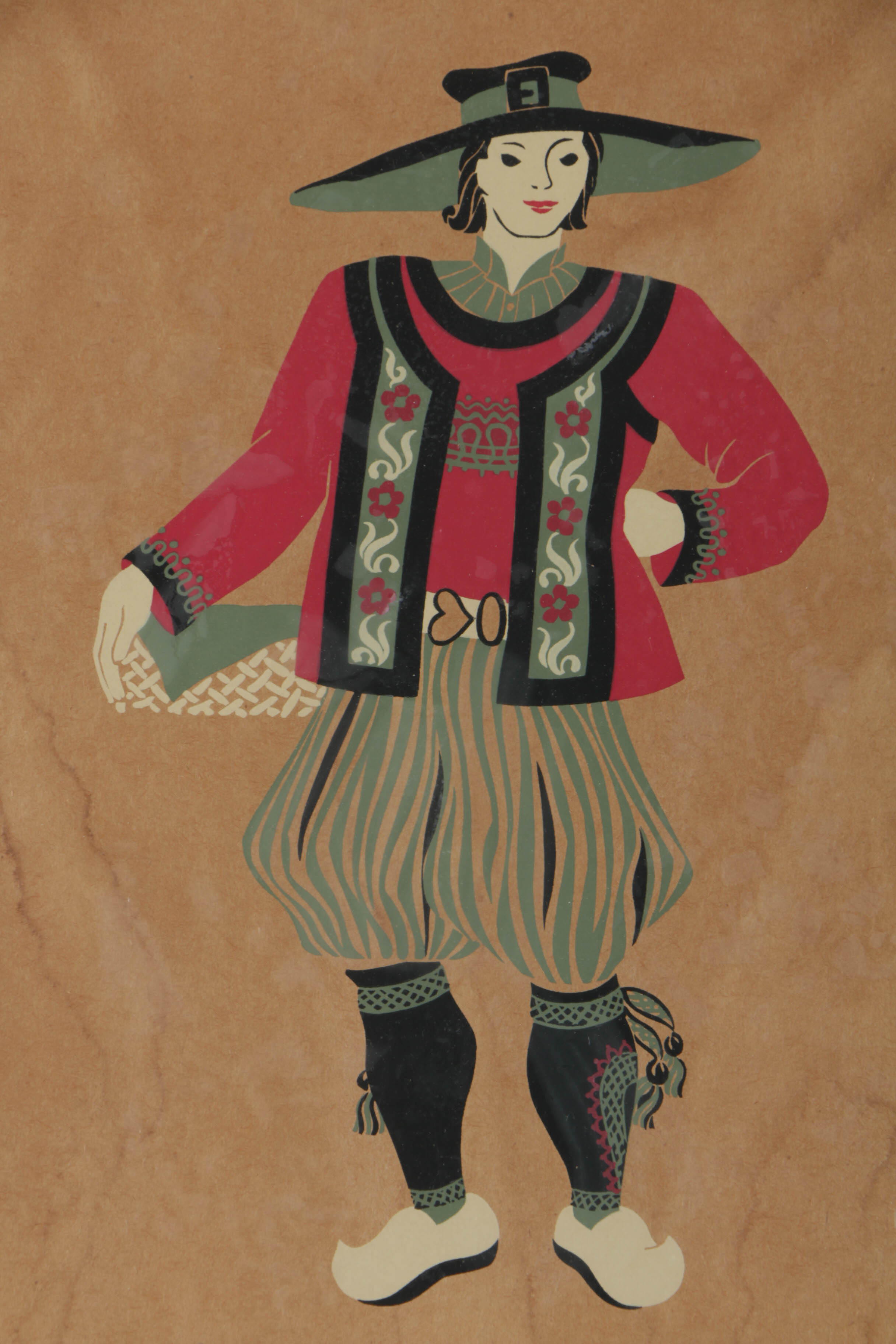 Serigraph on Paper of Fashion Illustration