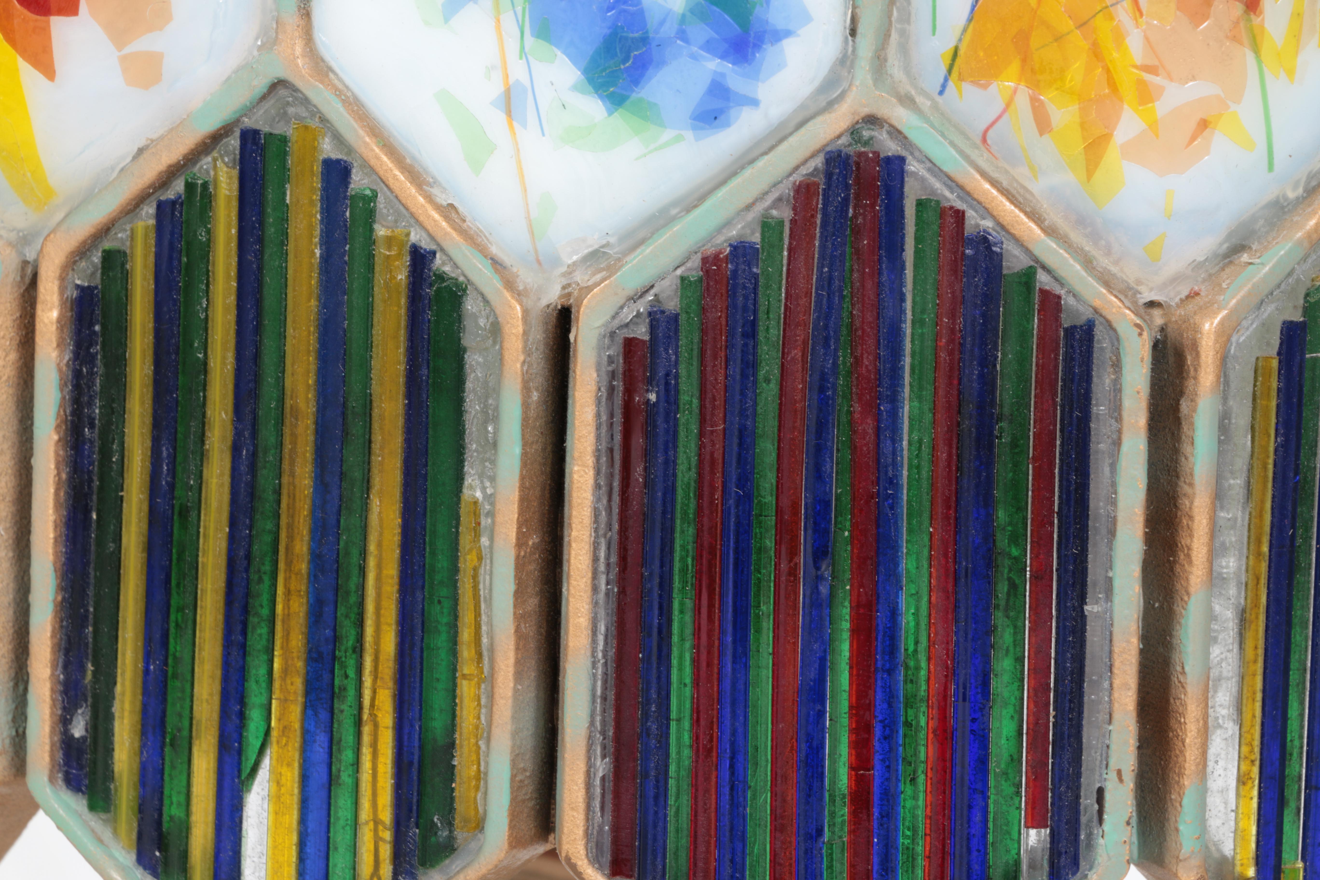 Cast Metal Lamp with Acrylic Panel Shade