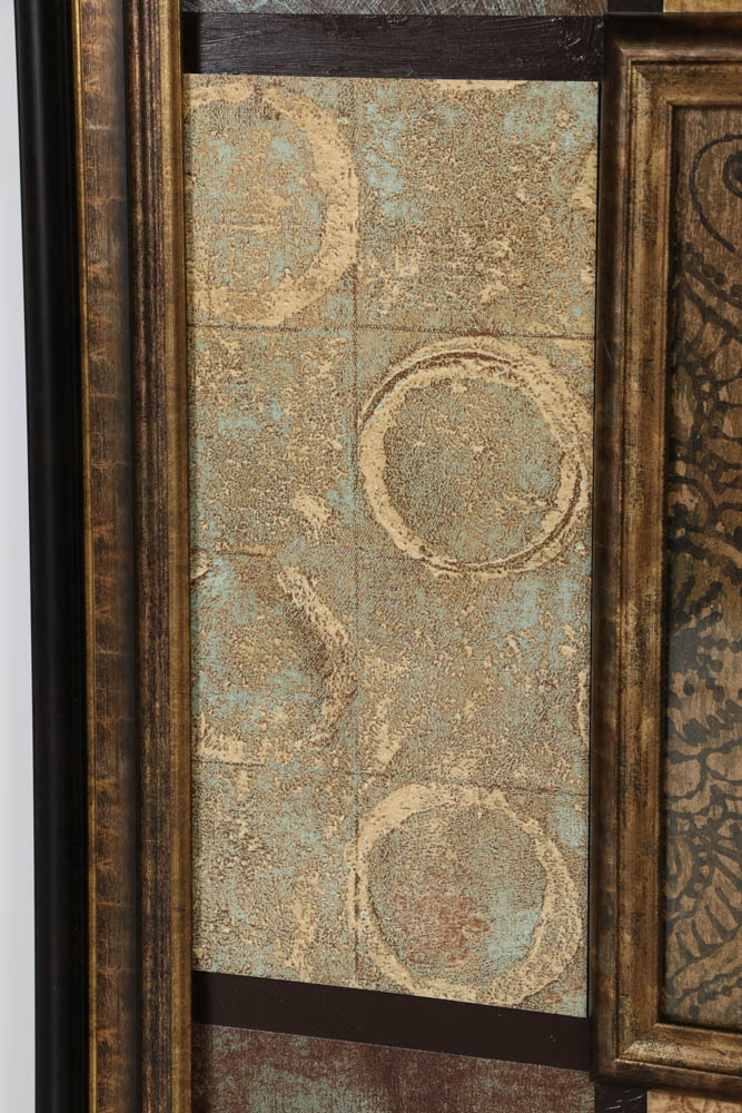 Offset Lithograph on Paper Abstract Collage