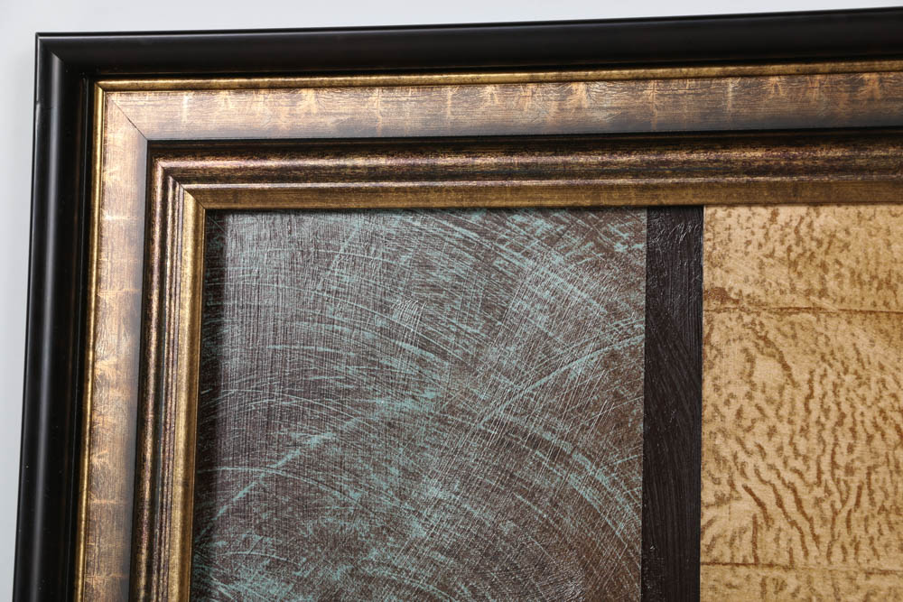 Offset Lithograph on Paper Abstract Collage