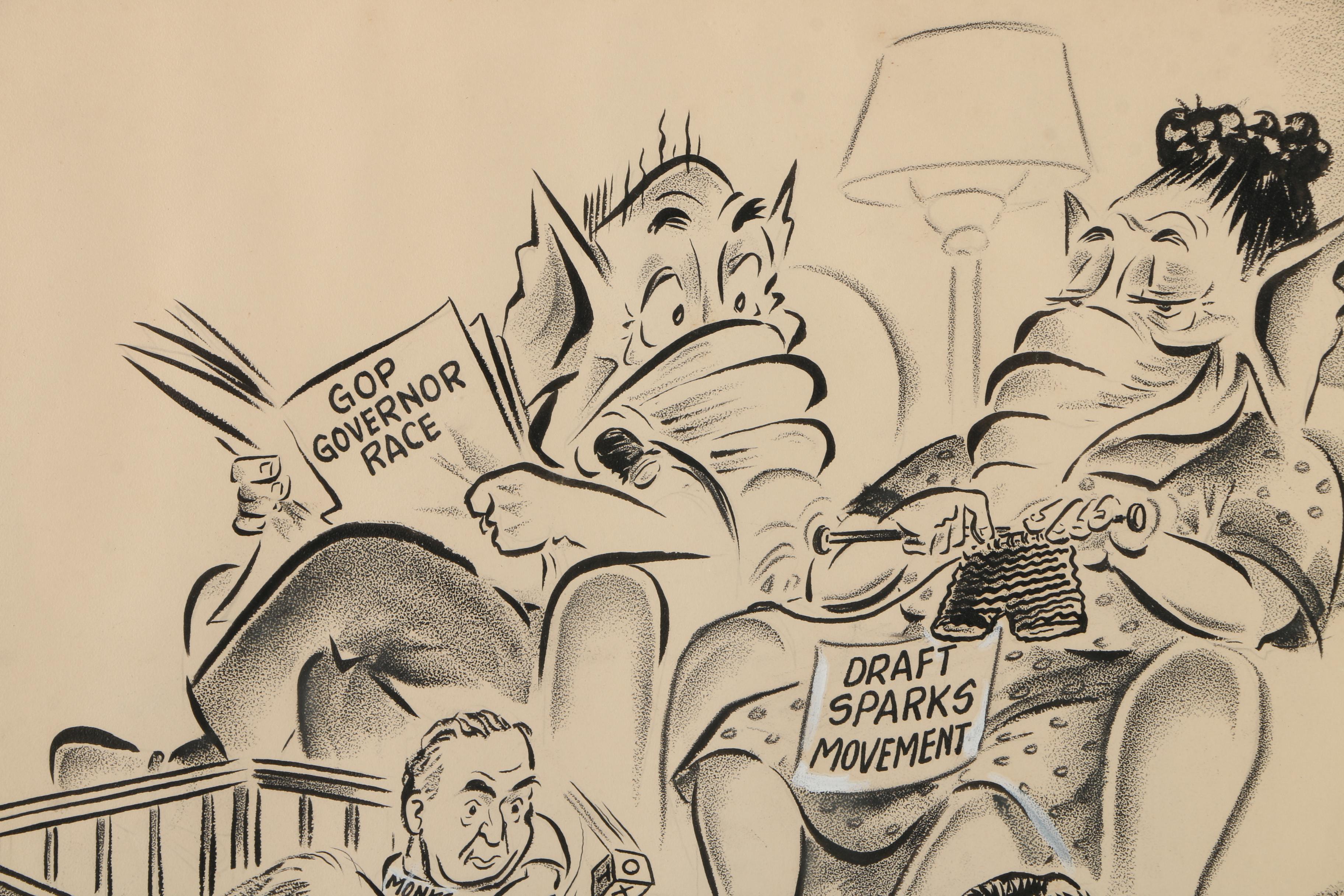 Robinson Political Cartoon "Another Increase in the Family?"