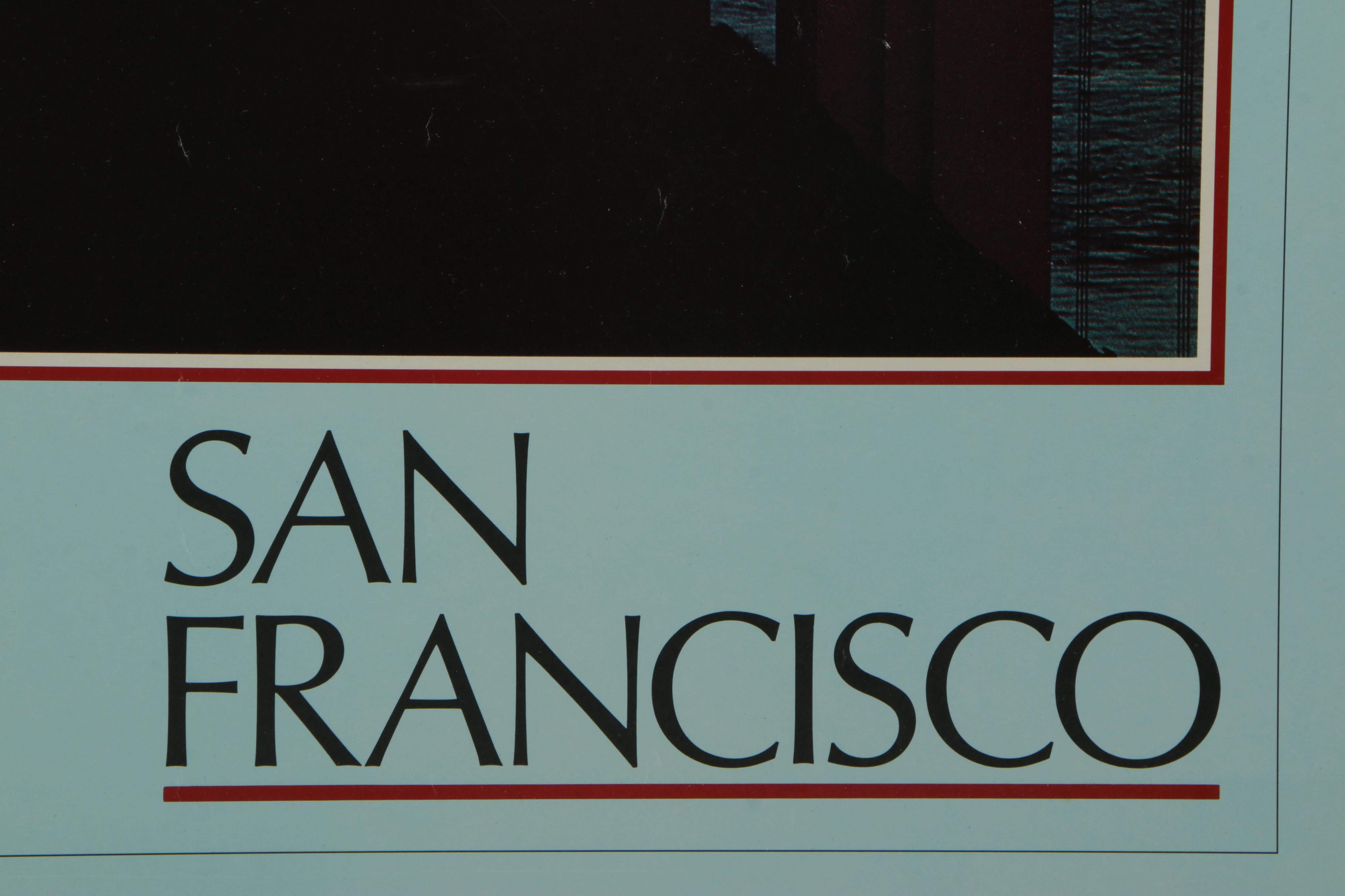 San Francisco Poster With Golden Gate Bridge
