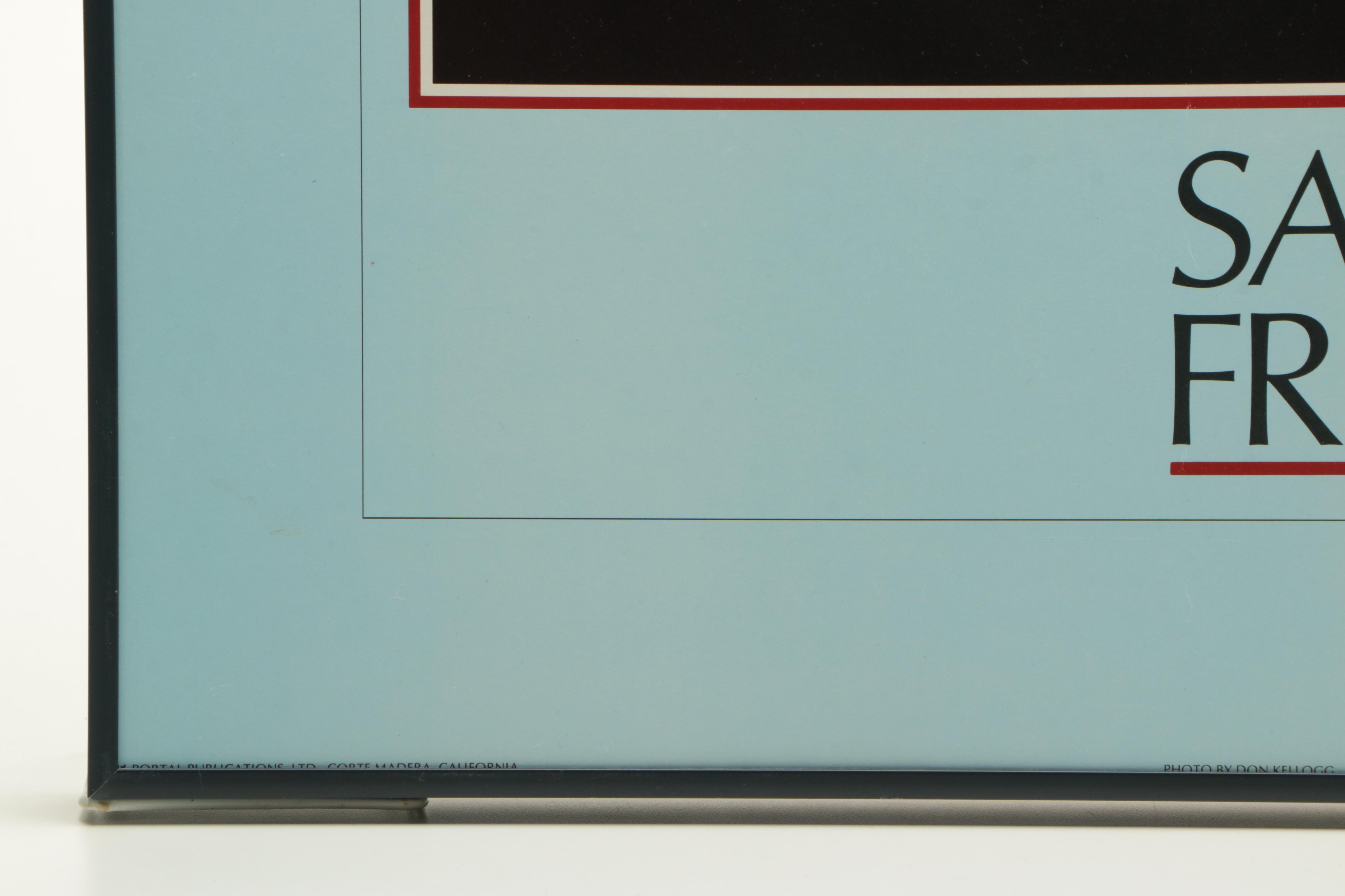 San Francisco Poster With Golden Gate Bridge