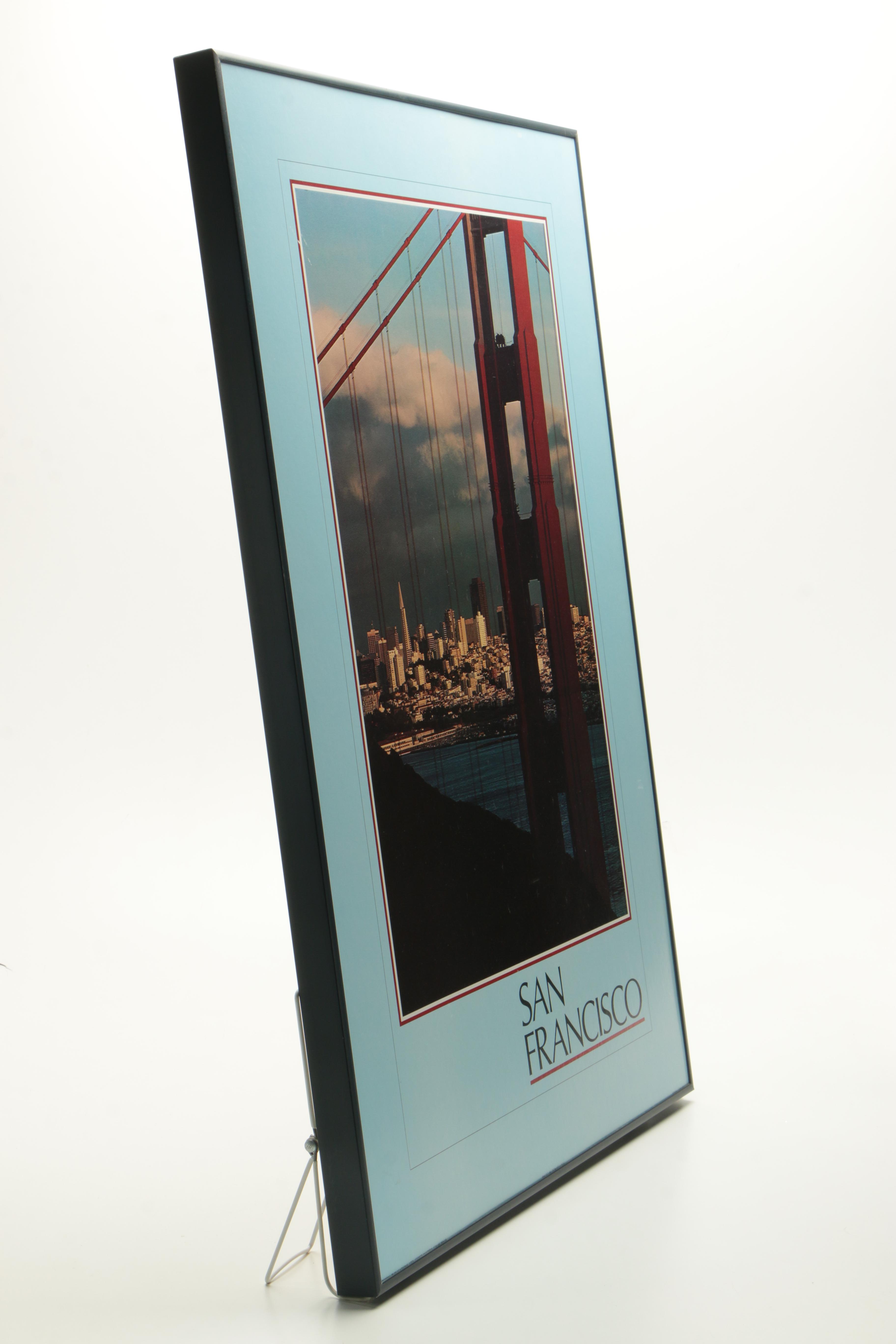 San Francisco Poster With Golden Gate Bridge