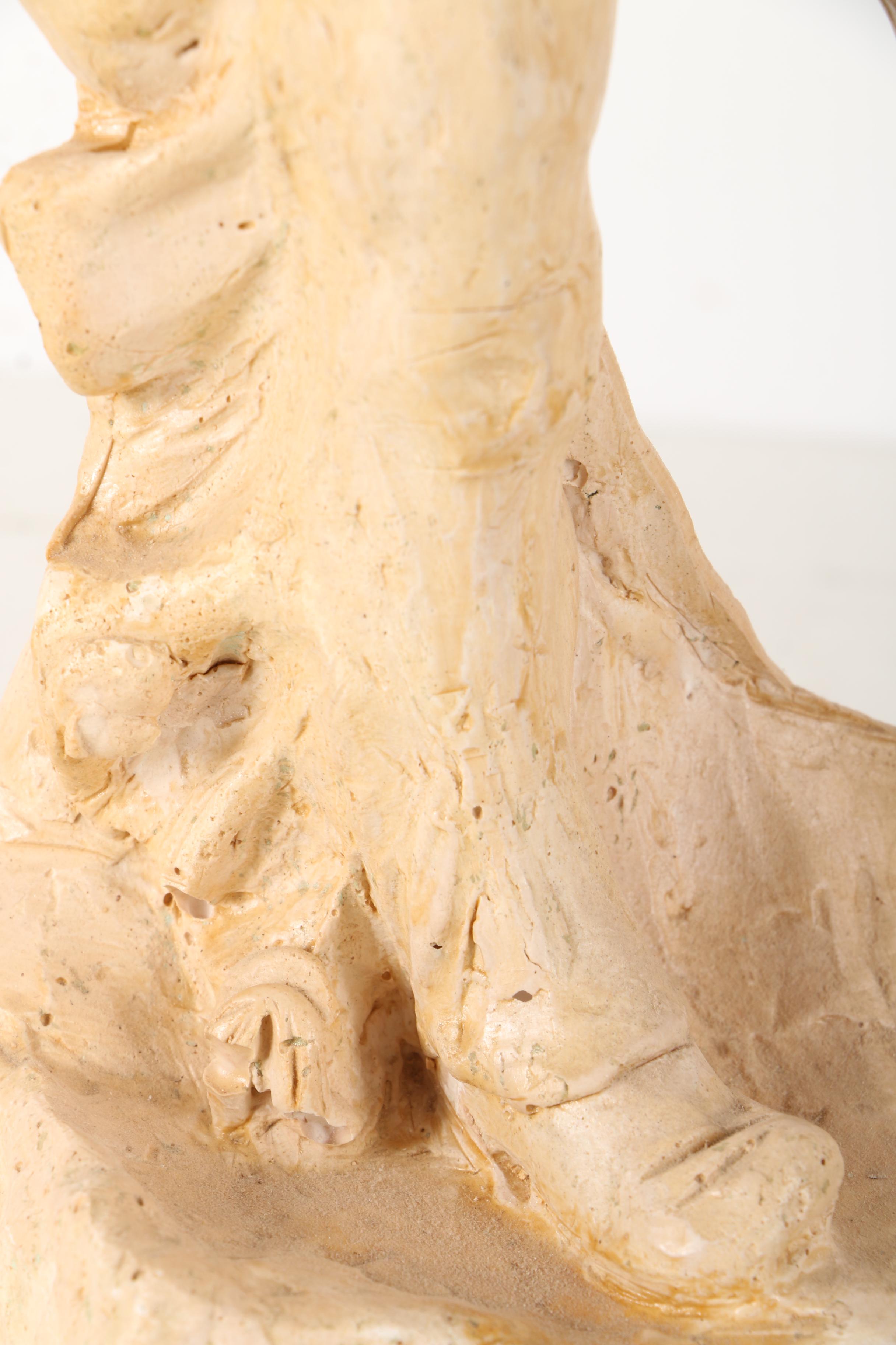 Ceramic Statuette of a Biker