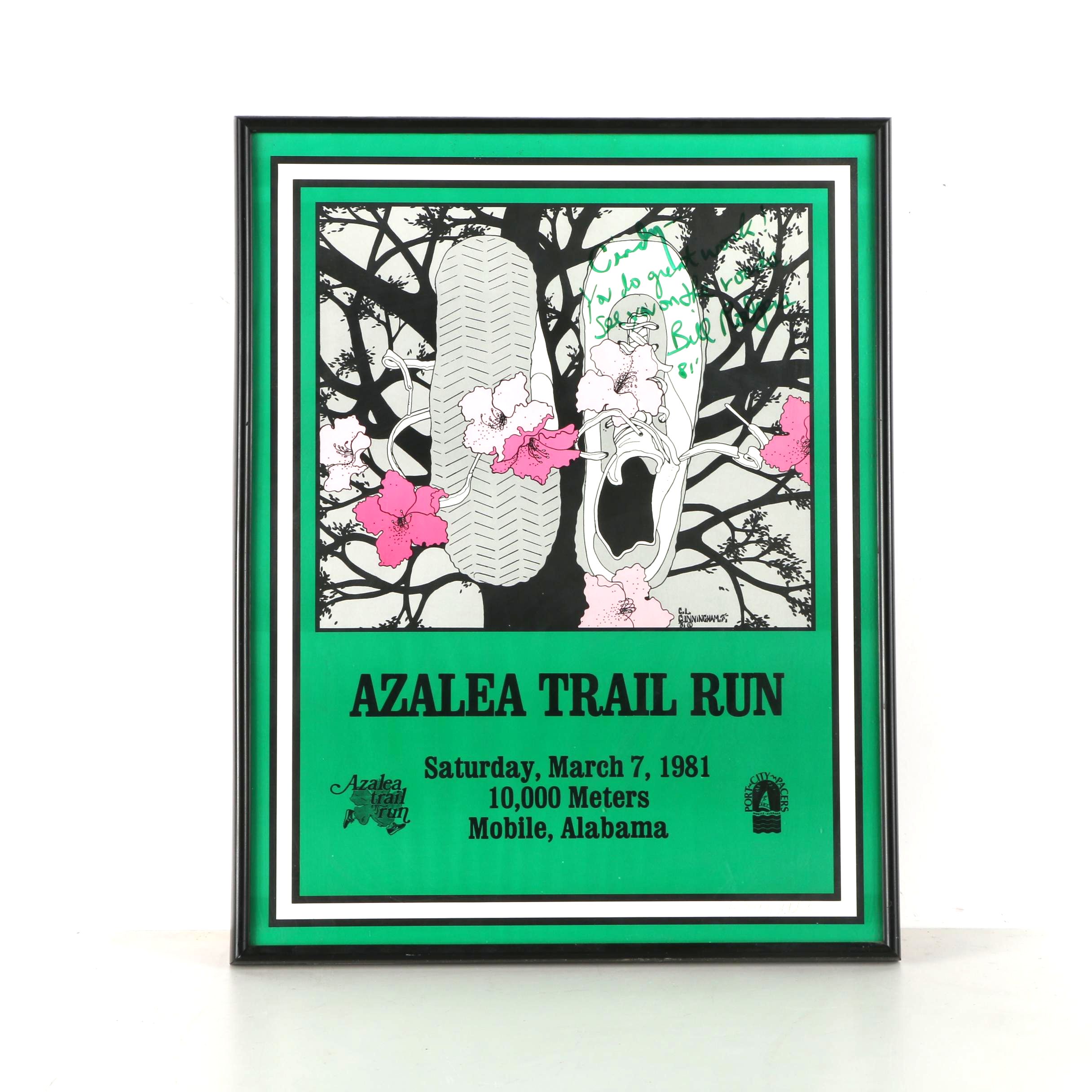 Giclee Poster For Azalea Trail Run After C. L. Cunningham