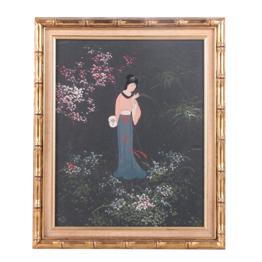 Chinese Oil Painting on Canvas of Woman