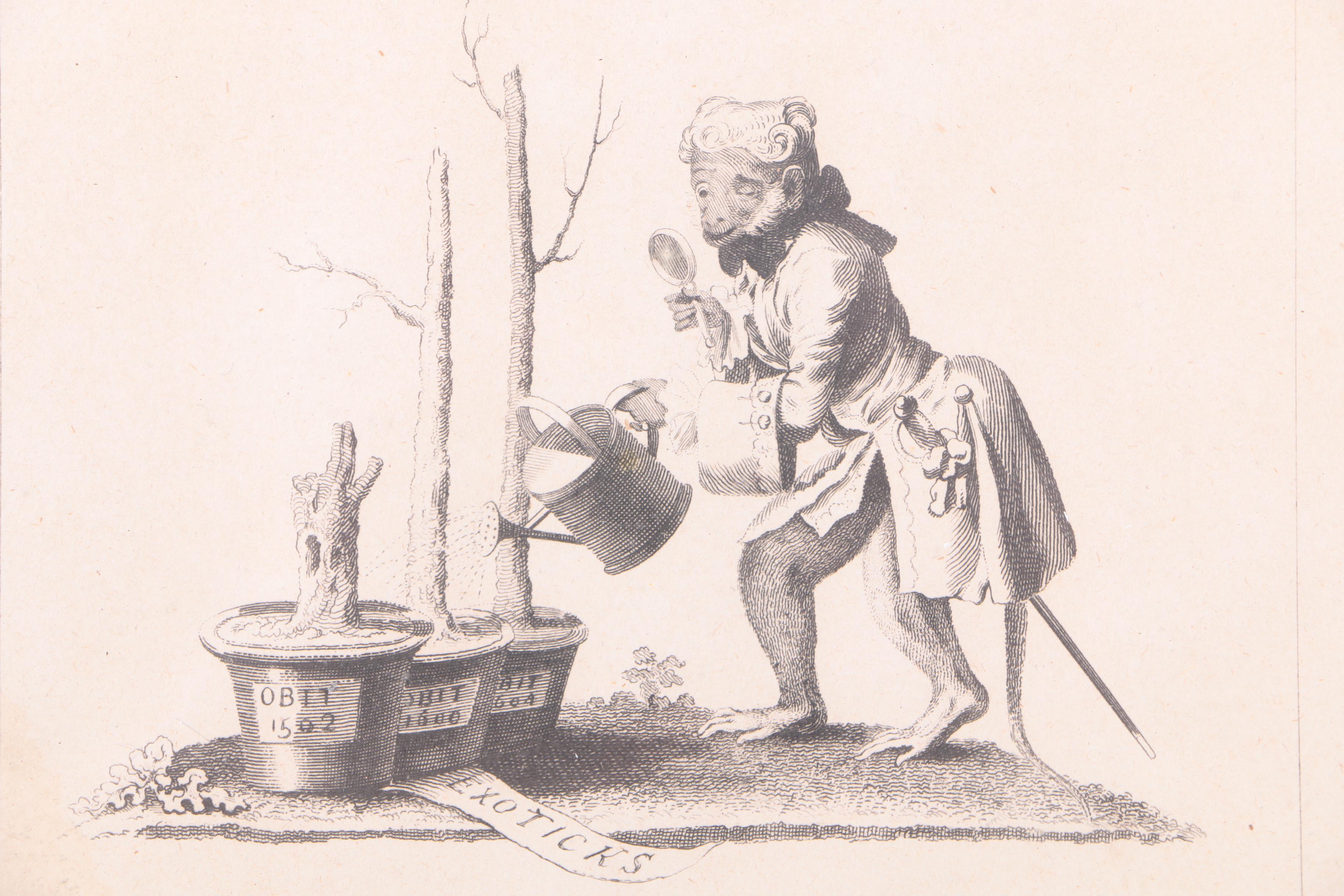 Thomas Cook Engravings on Paper After William Hogarth "Tail Piece to the Artist's Catalogue, 1761" and "Analysis of Beauty"