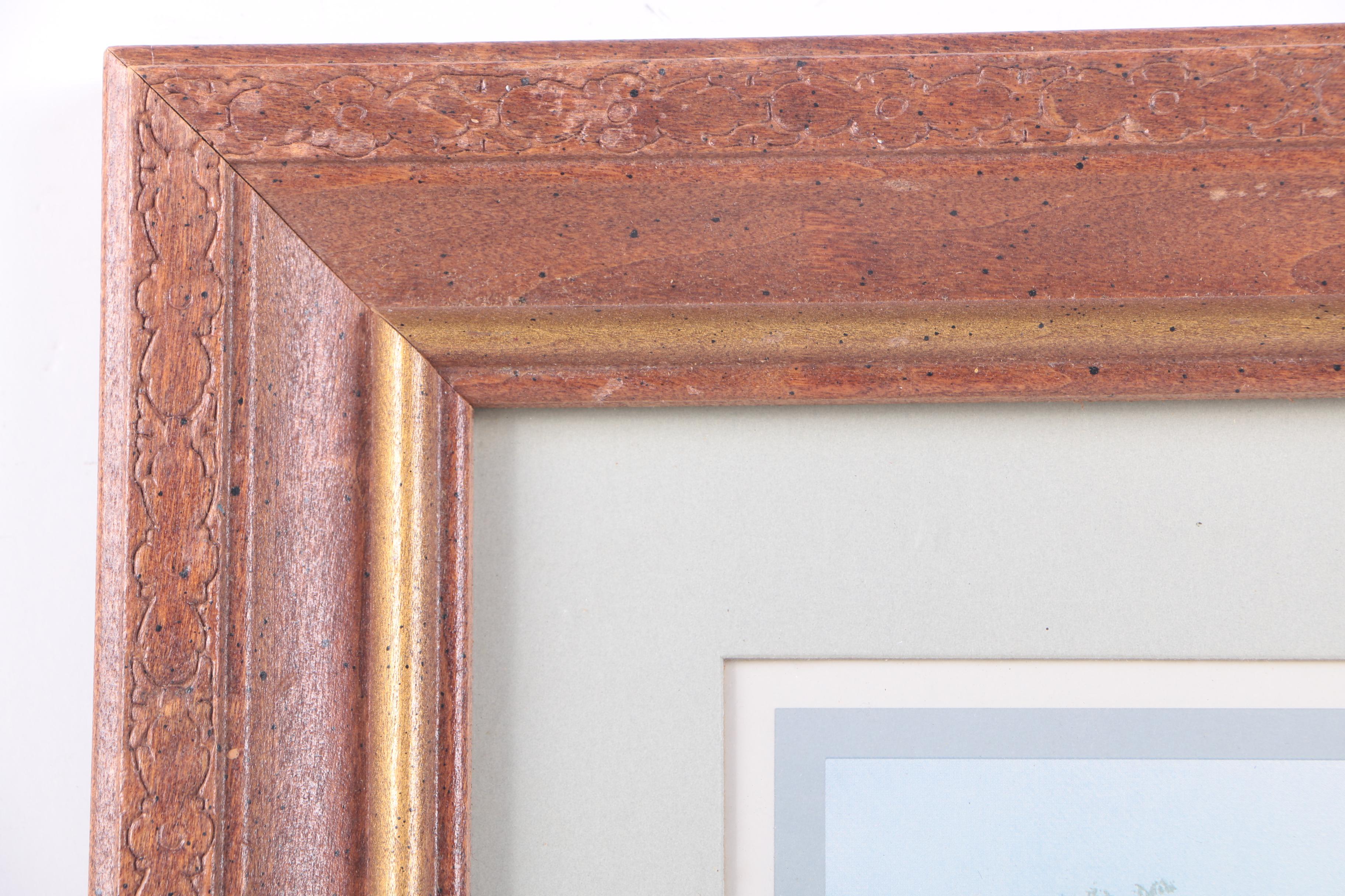 Offset Lithograph of Victorian House