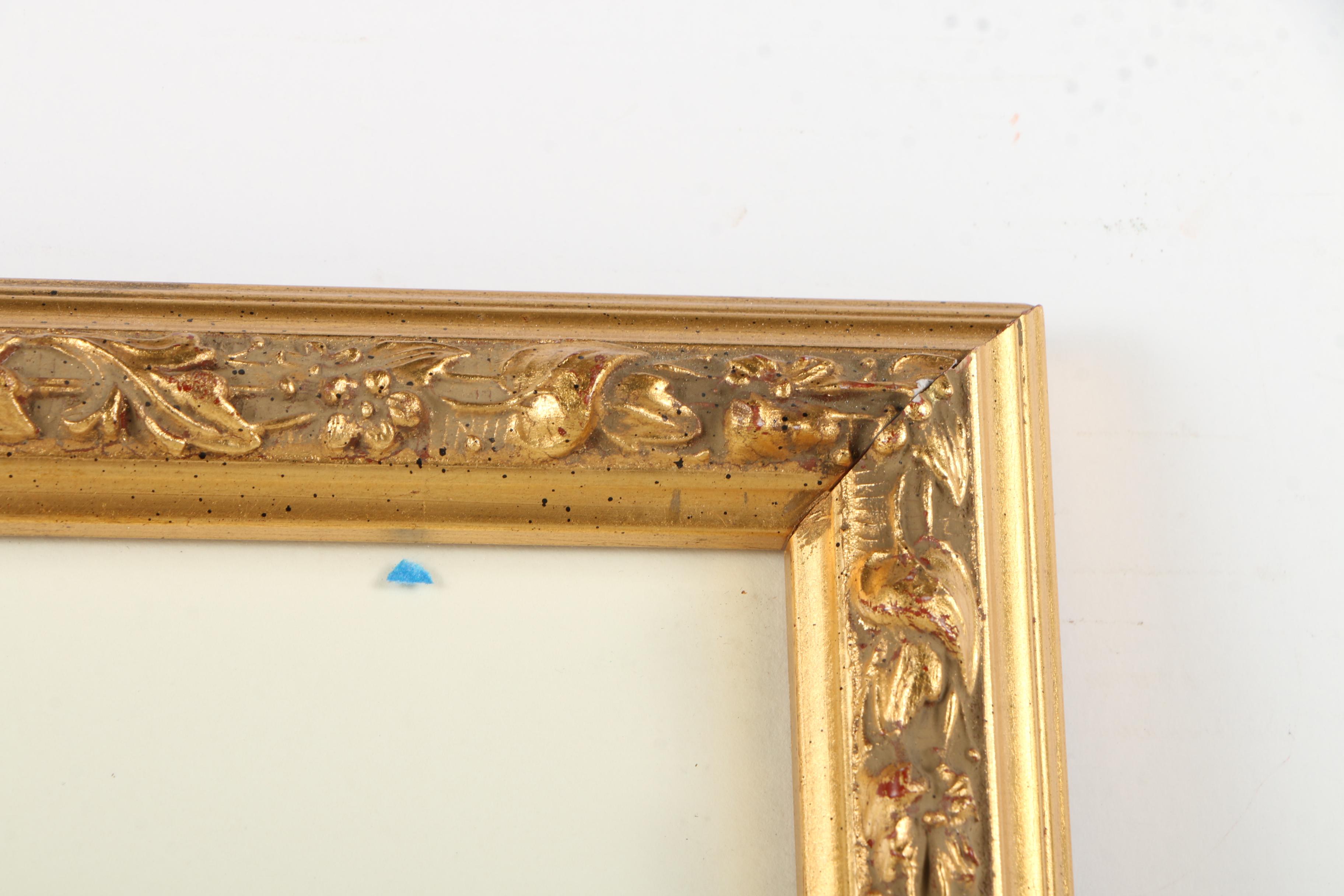 Offset Lithograph on Paper After an Engraving "Les Rosiers"