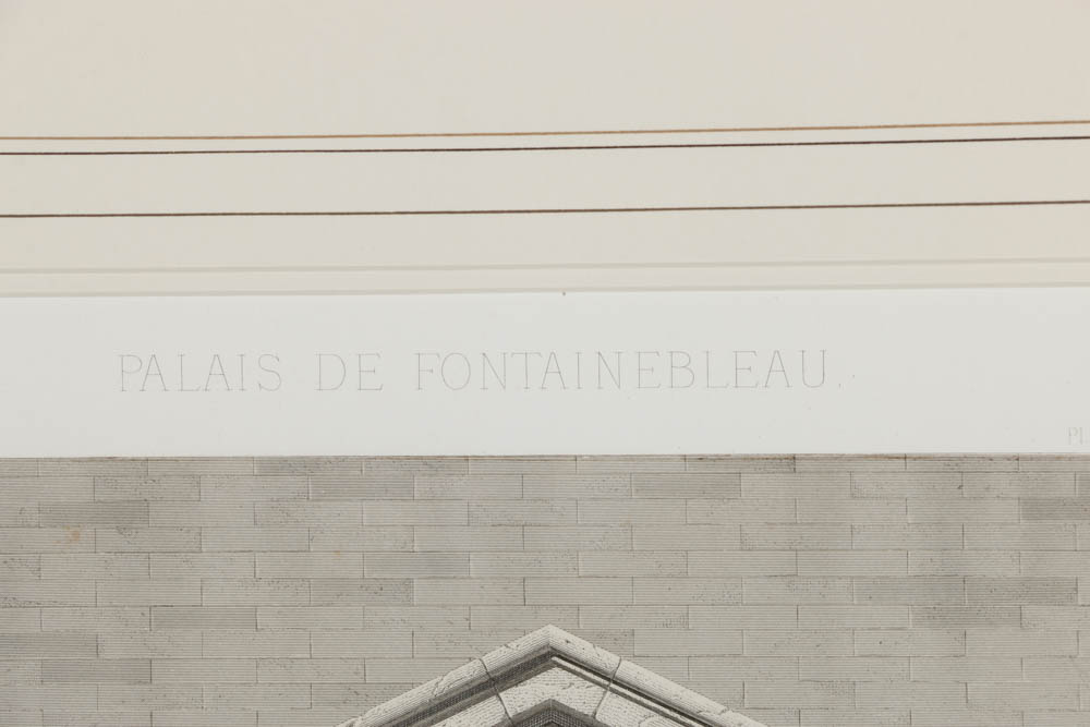 Etching on Paper of Architectural Details for the Palais De Fontainebleau