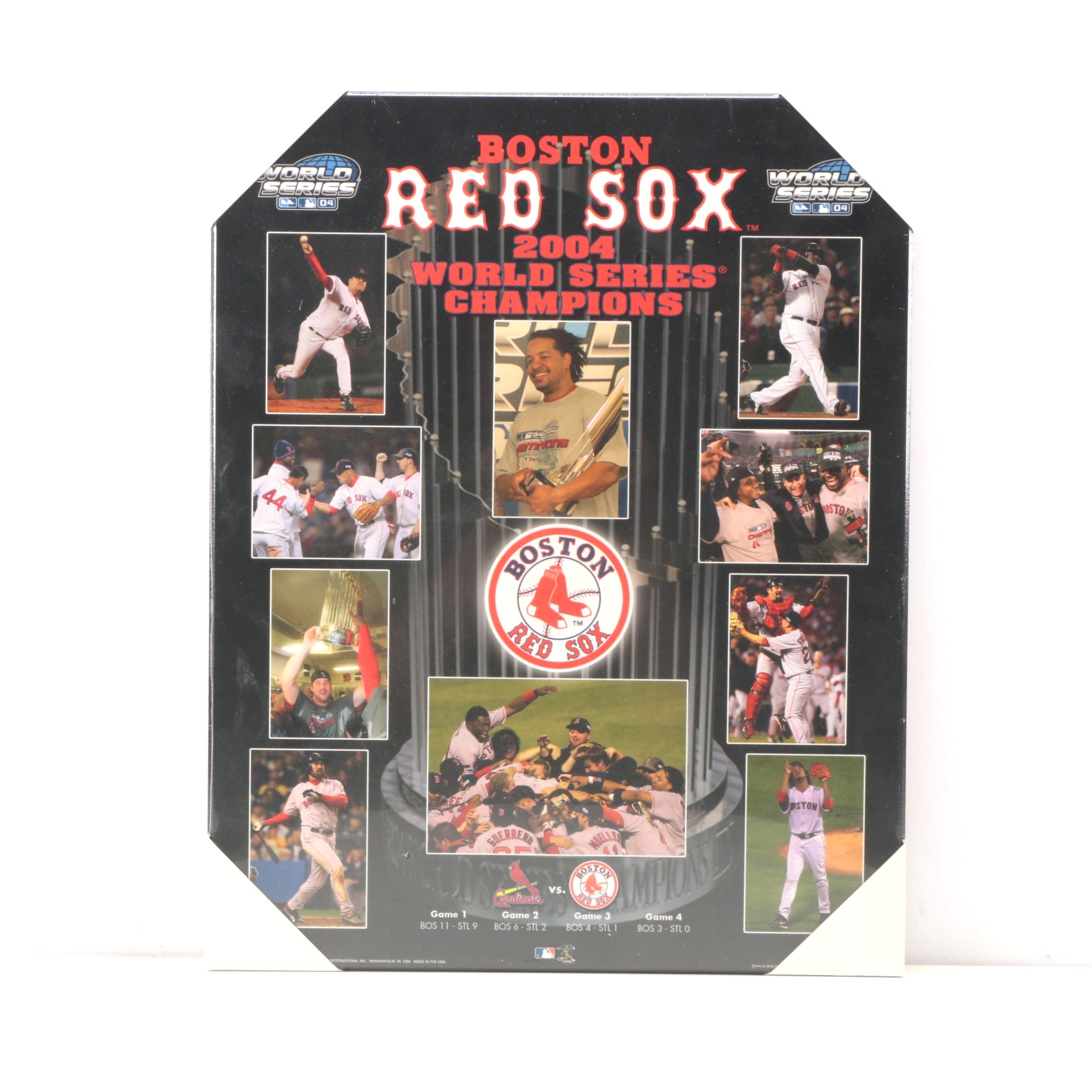 Boston Red Sox 2004 World Series Lithograph Poster