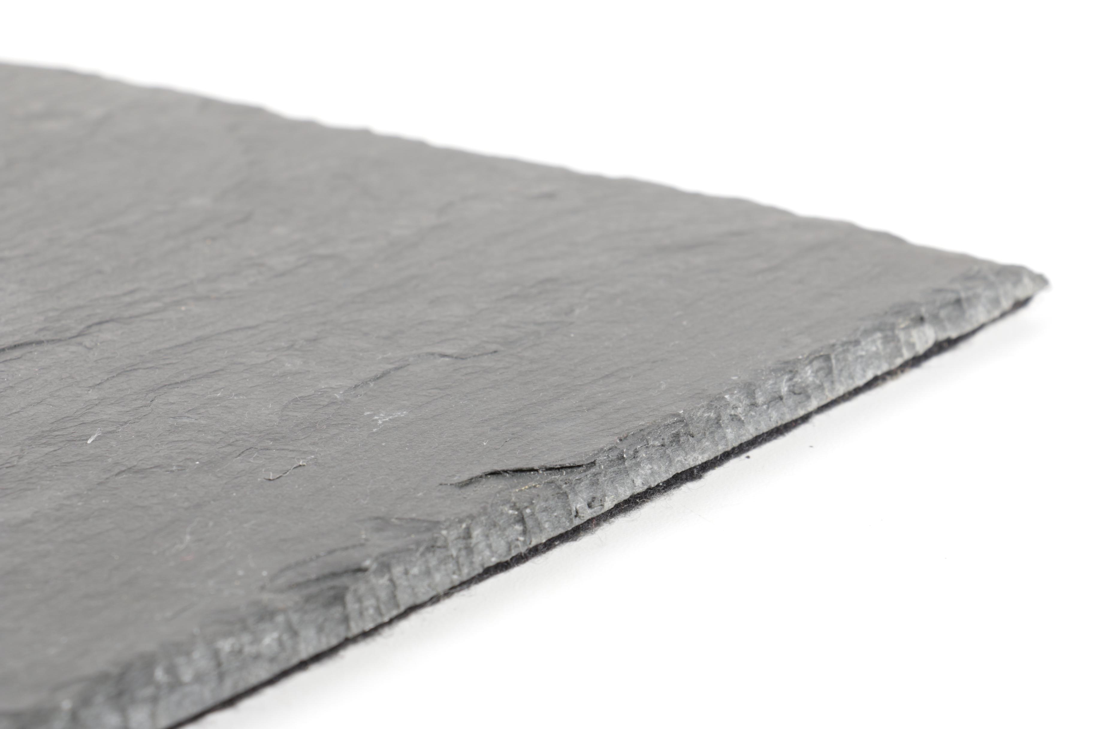 Set of Three Dark Gray Slate Tiles