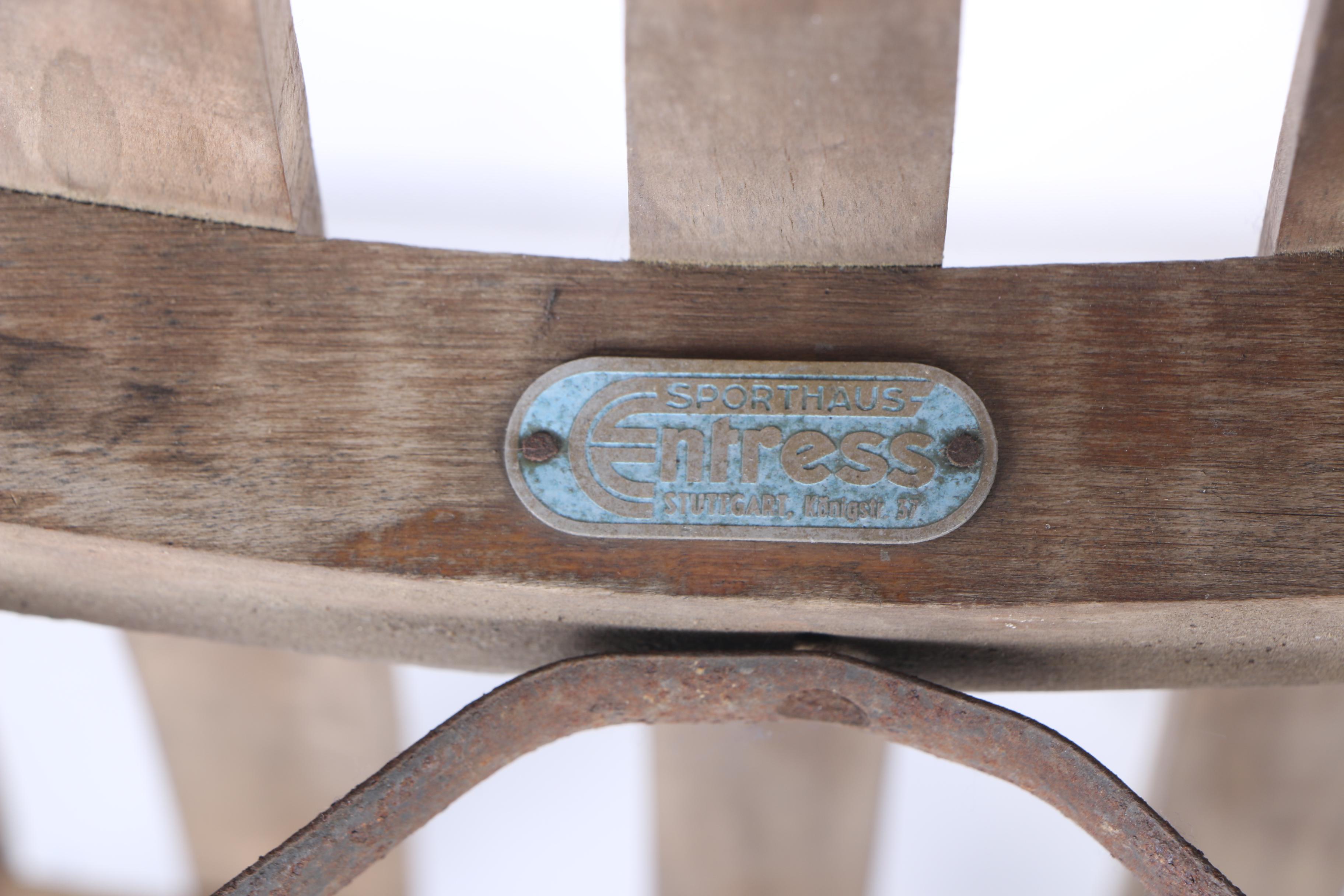 Sporthaus Vintage Wooden Sled